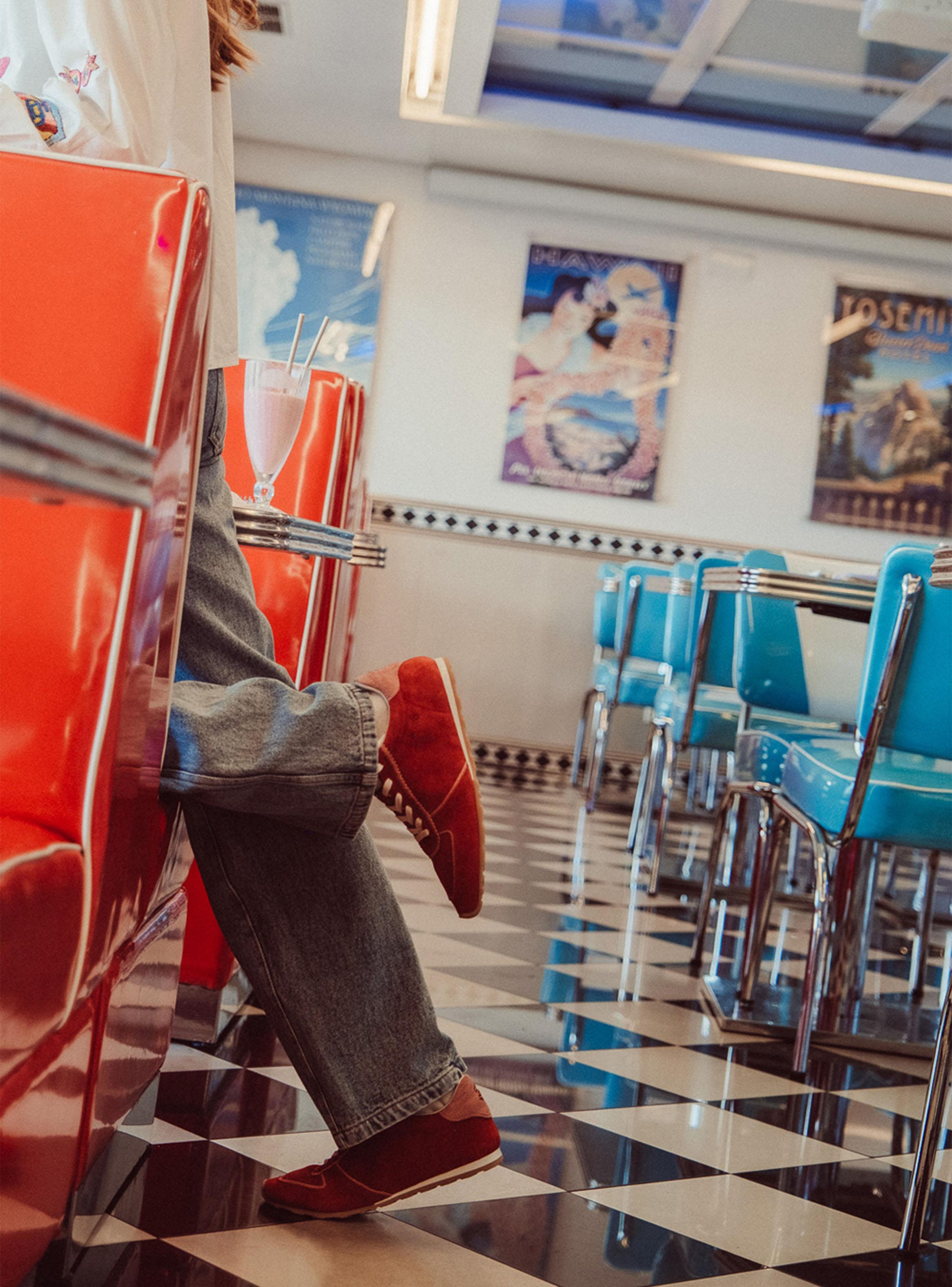 Zapatilla Urbana Print Groove Cuero Mujer-2