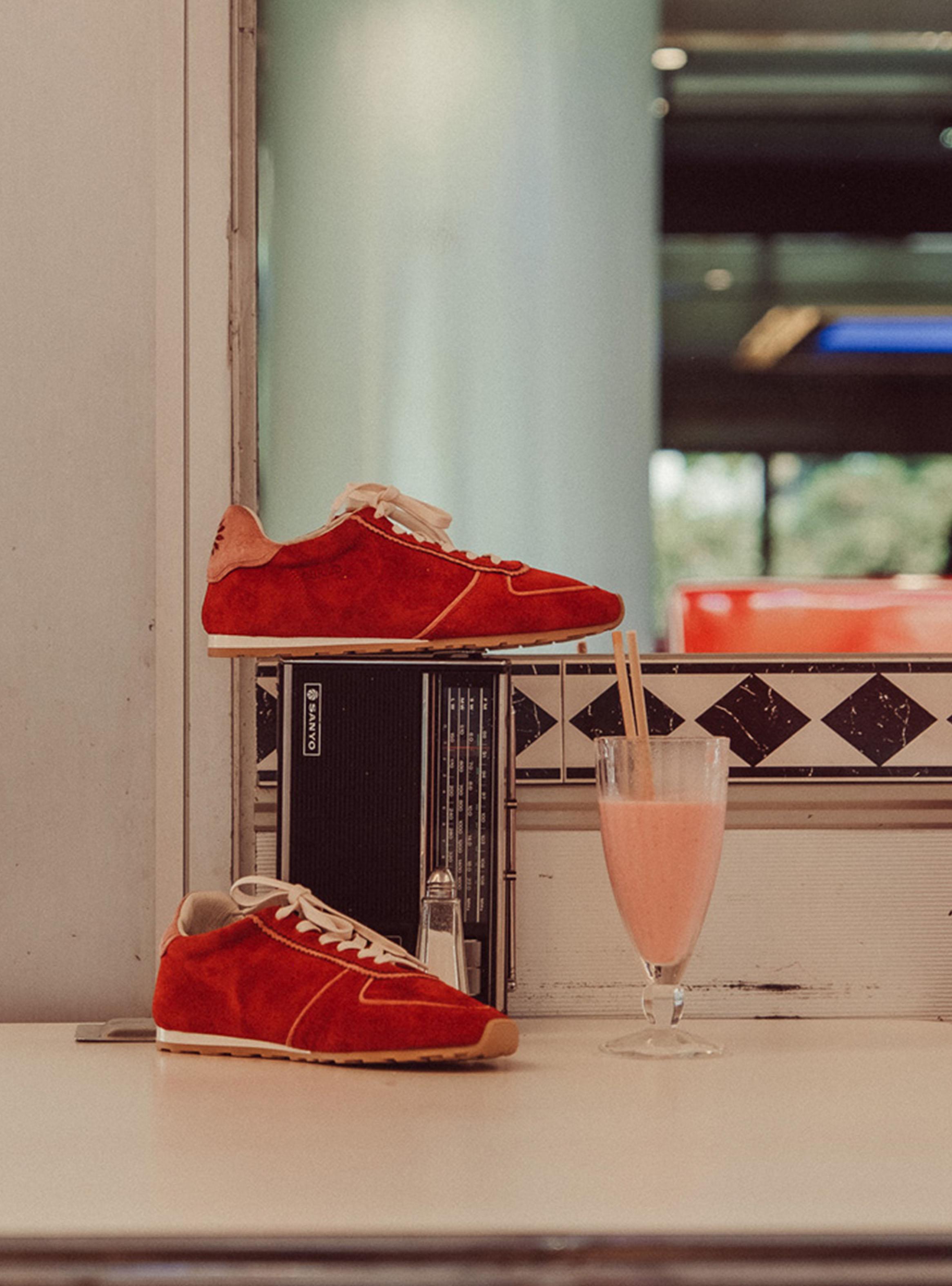 Zapatilla Urbana Print Groove Cuero Mujer-4