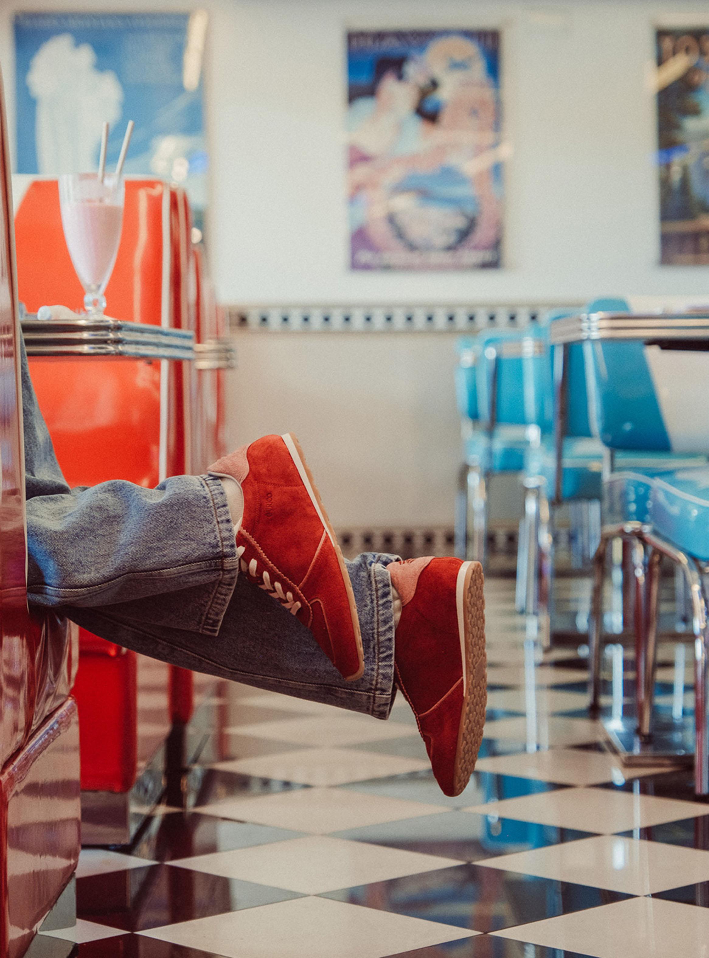 Zapatilla Urbana Print Groove Cuero Mujer-3