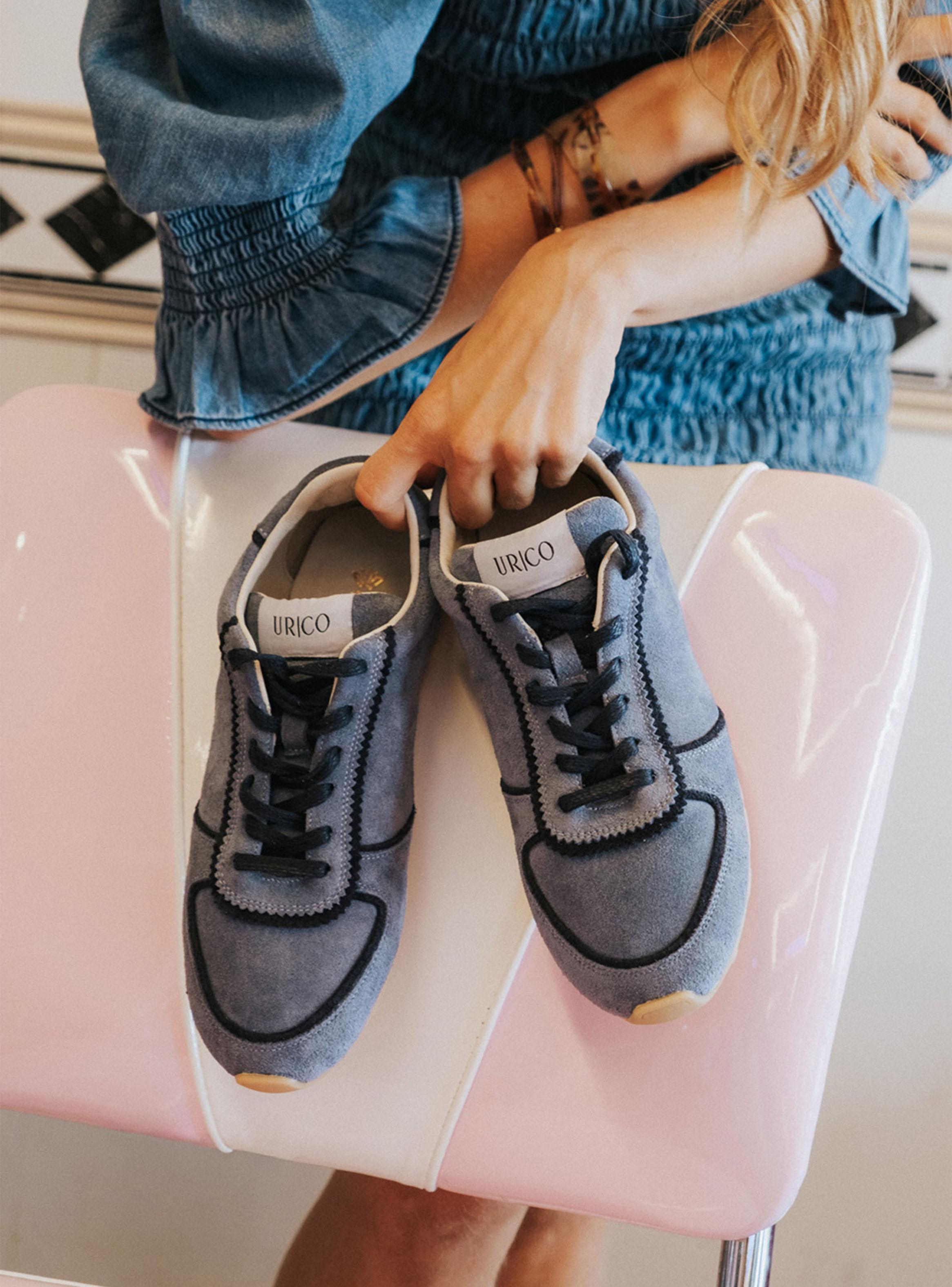 Zapatilla Urbana Logotipo Groove Cuero Mujer-2