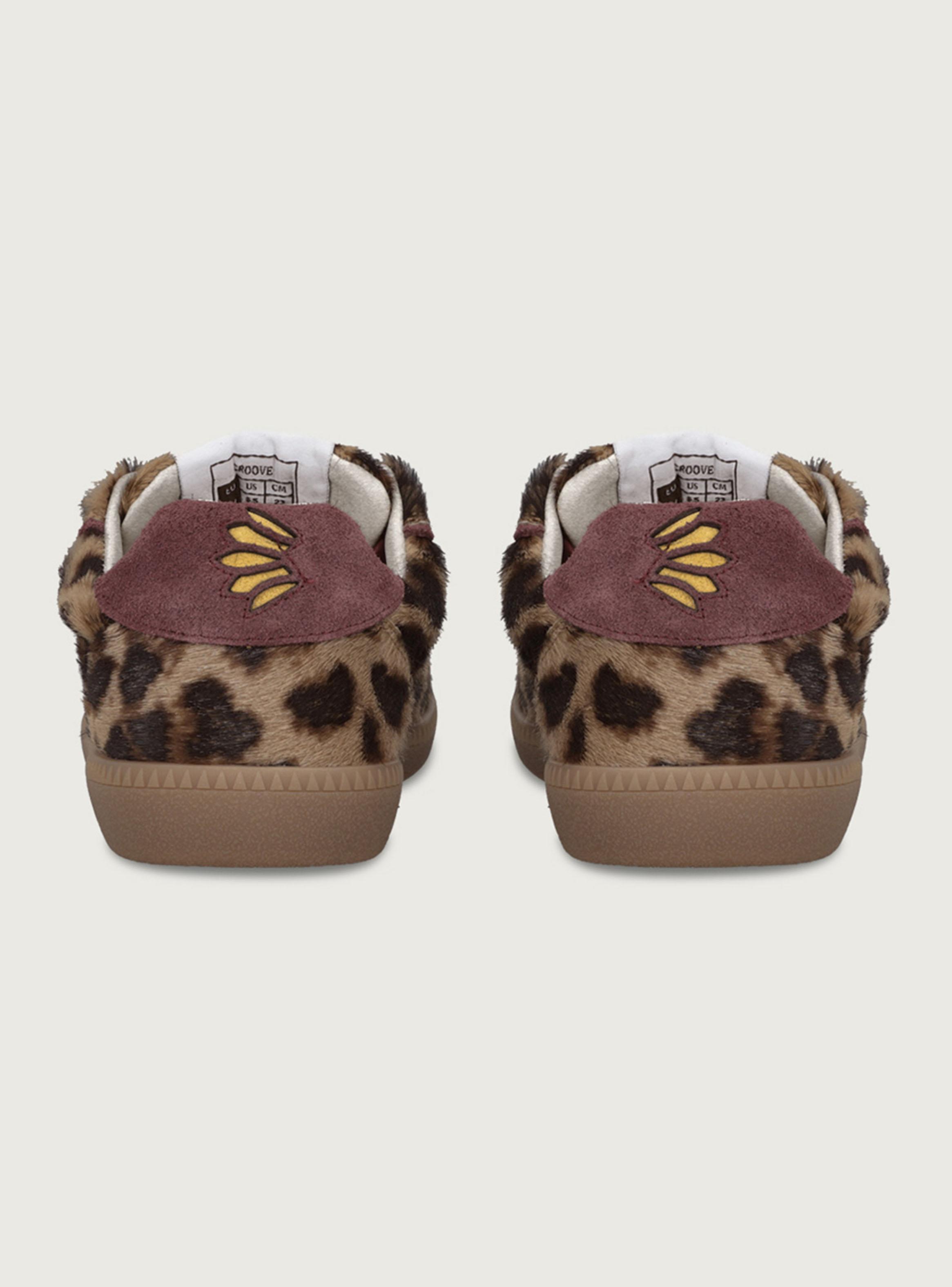 Zapatilla Urbana Animal Print Groove Cuero Mujer-3