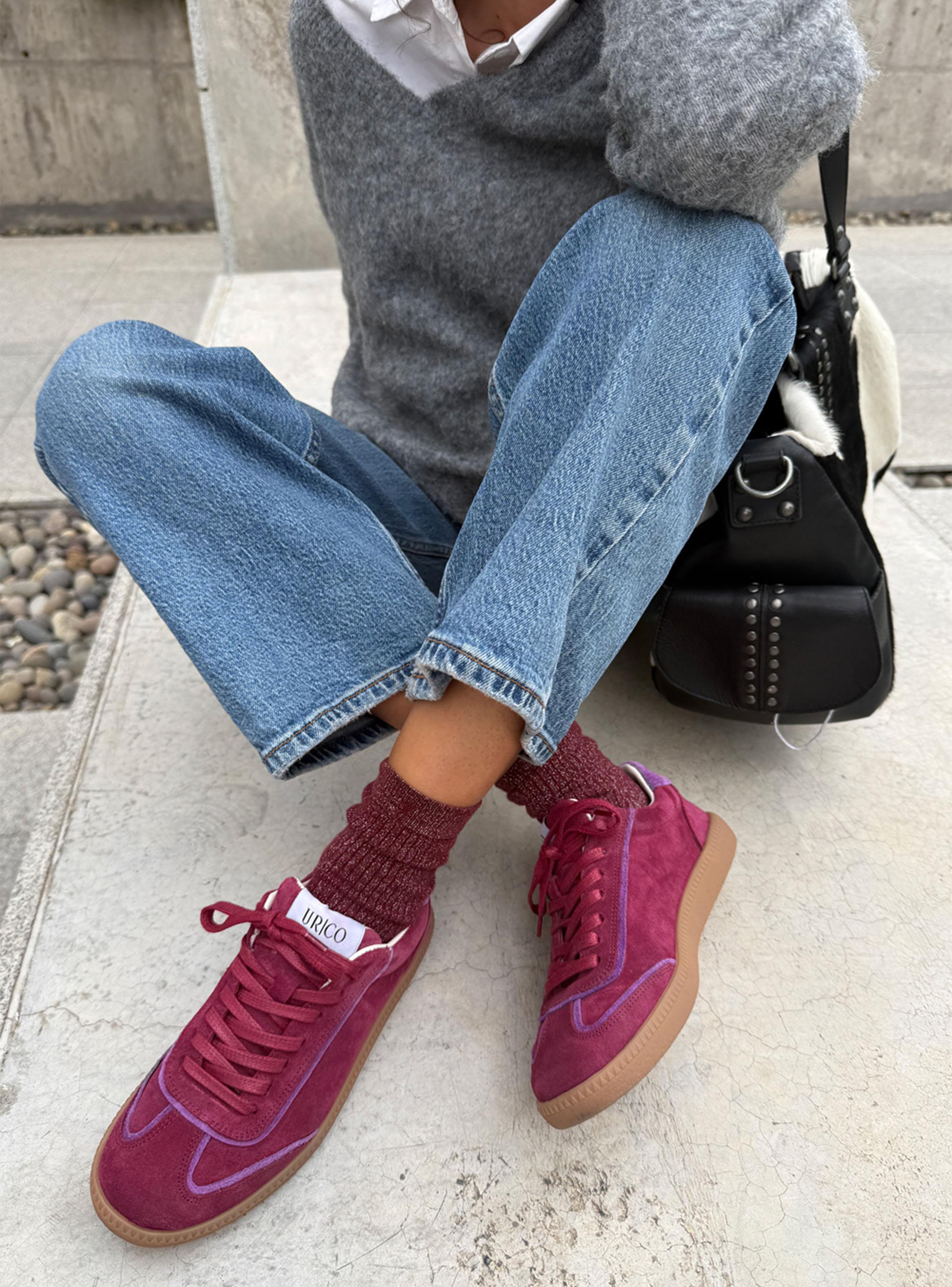 Zapatilla Urbana Graphic Groove Cuero Mujer-2