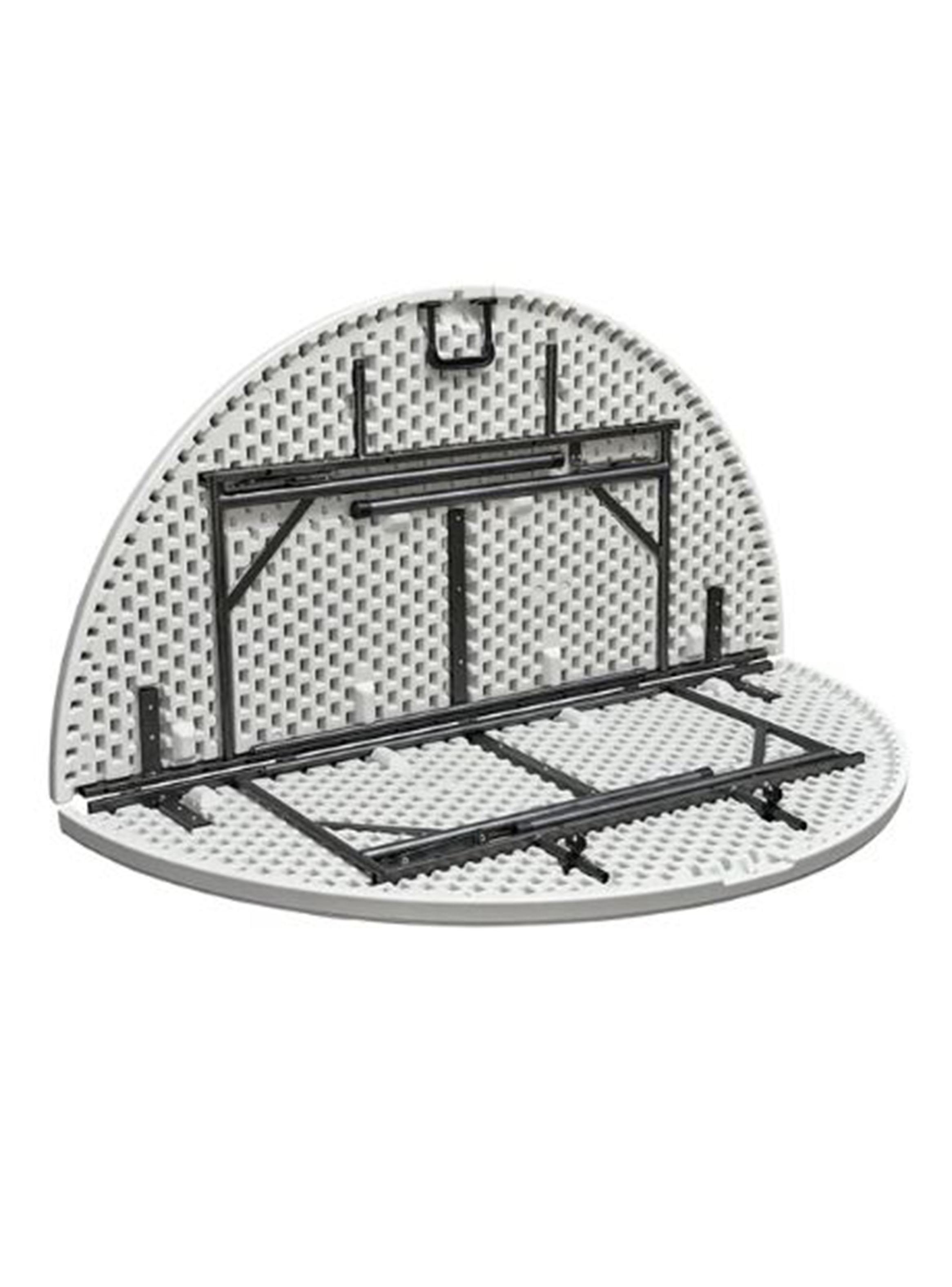 Mesa Plegable Redonda 180 Blanco-1