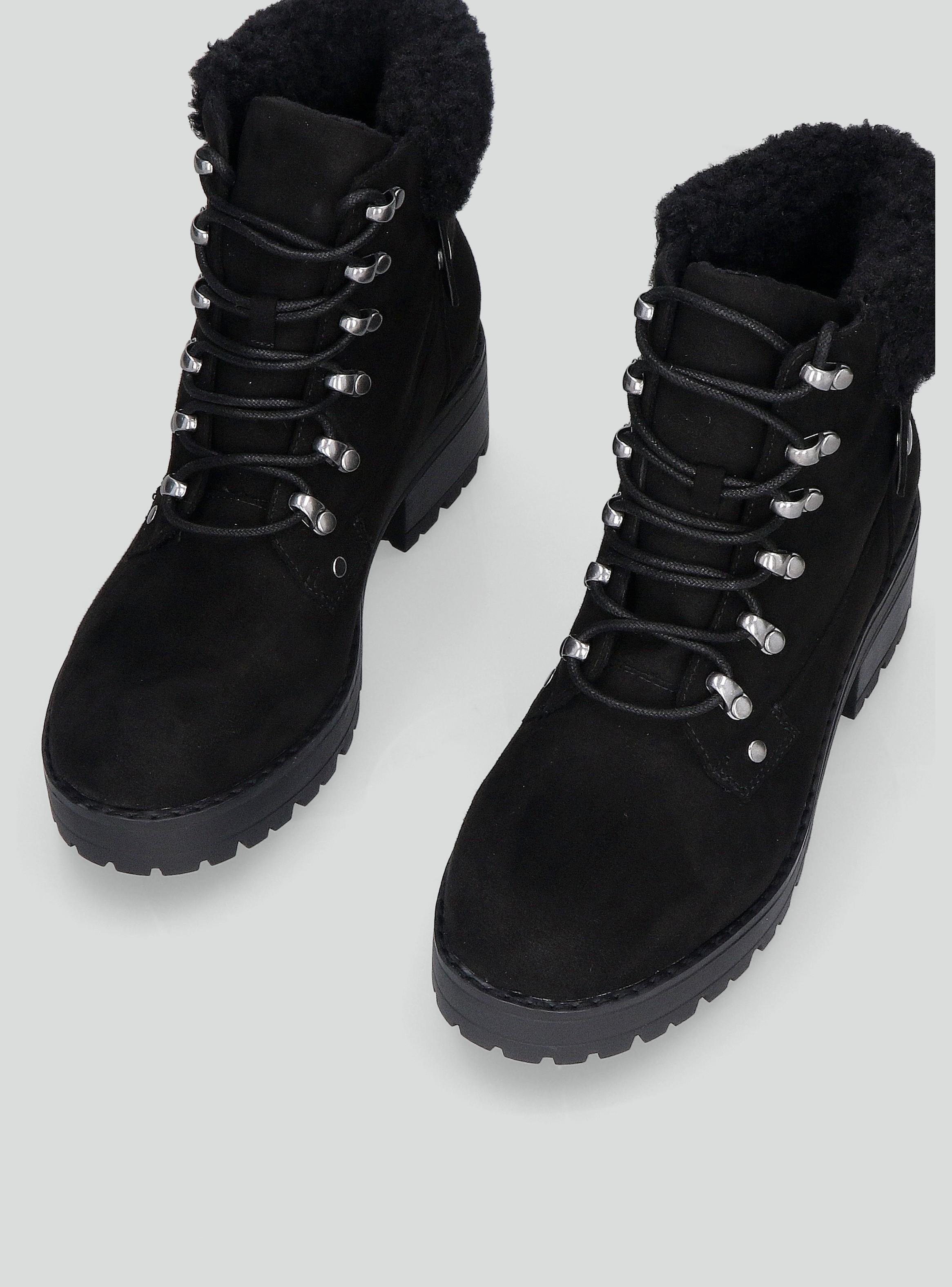 Botín Acordonado con Sherpa Mujer-2