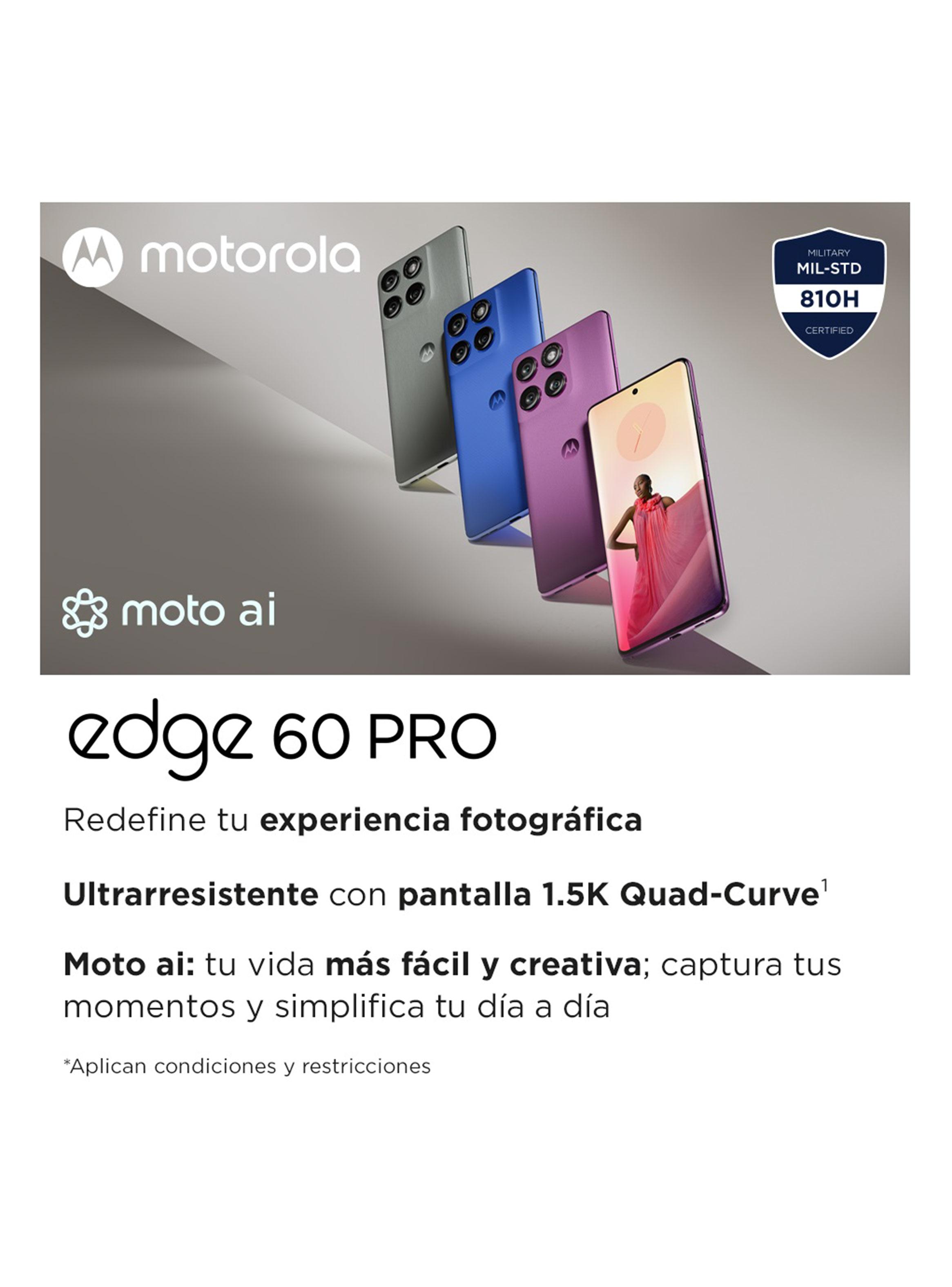 Smartphone Edge 60 Pro 5G 512GB 6.67' Gris Liberado-4