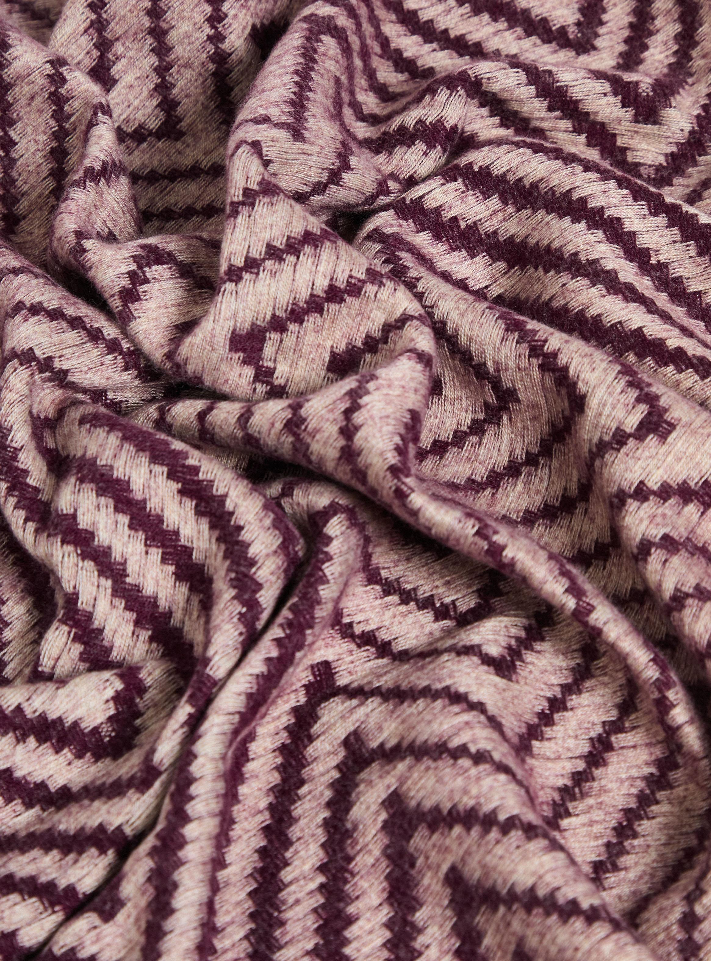 Bufanda Degradé Tricolor con Flecos-3