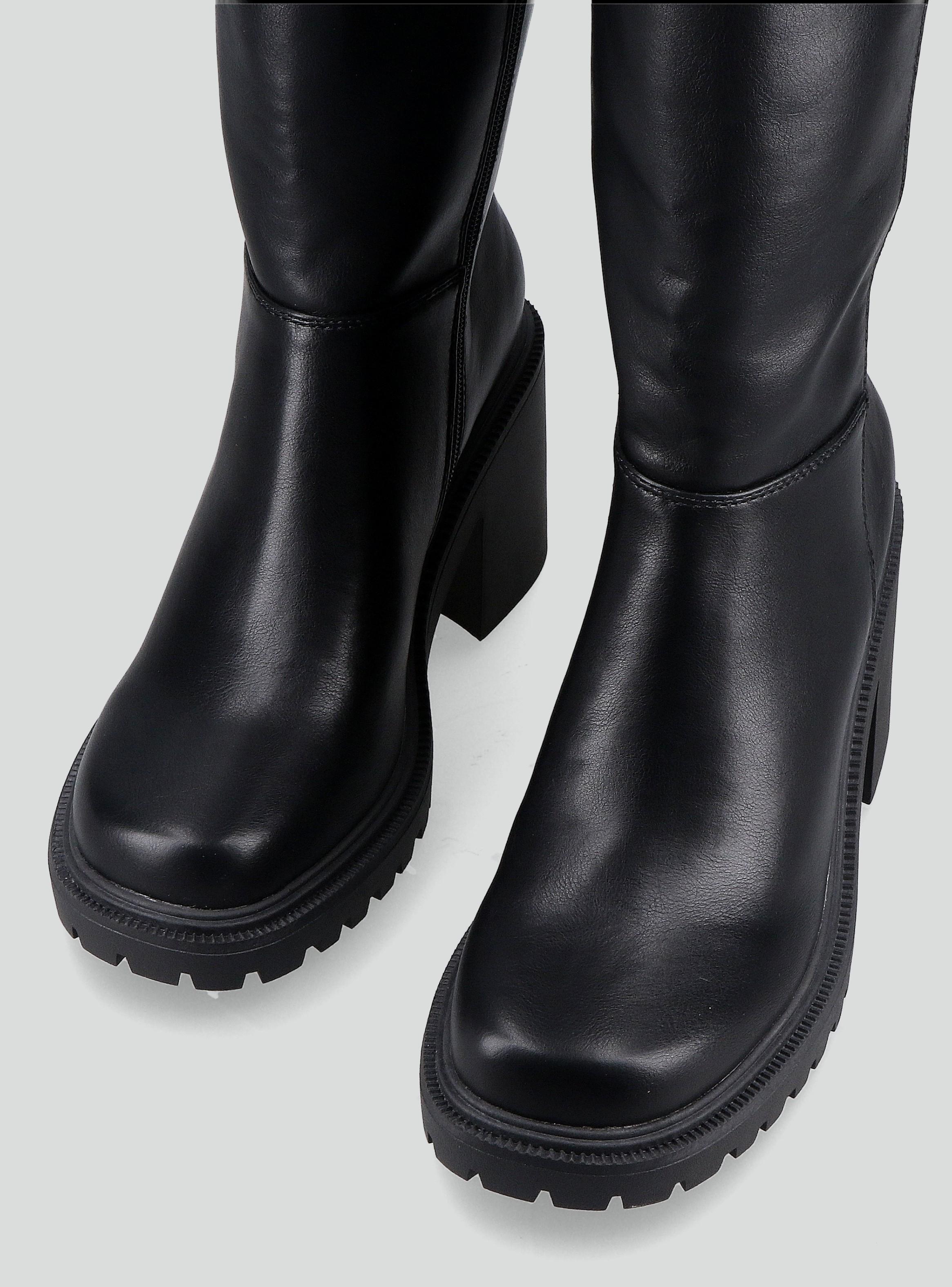 Bota Larga con Plataforma Mujer-3