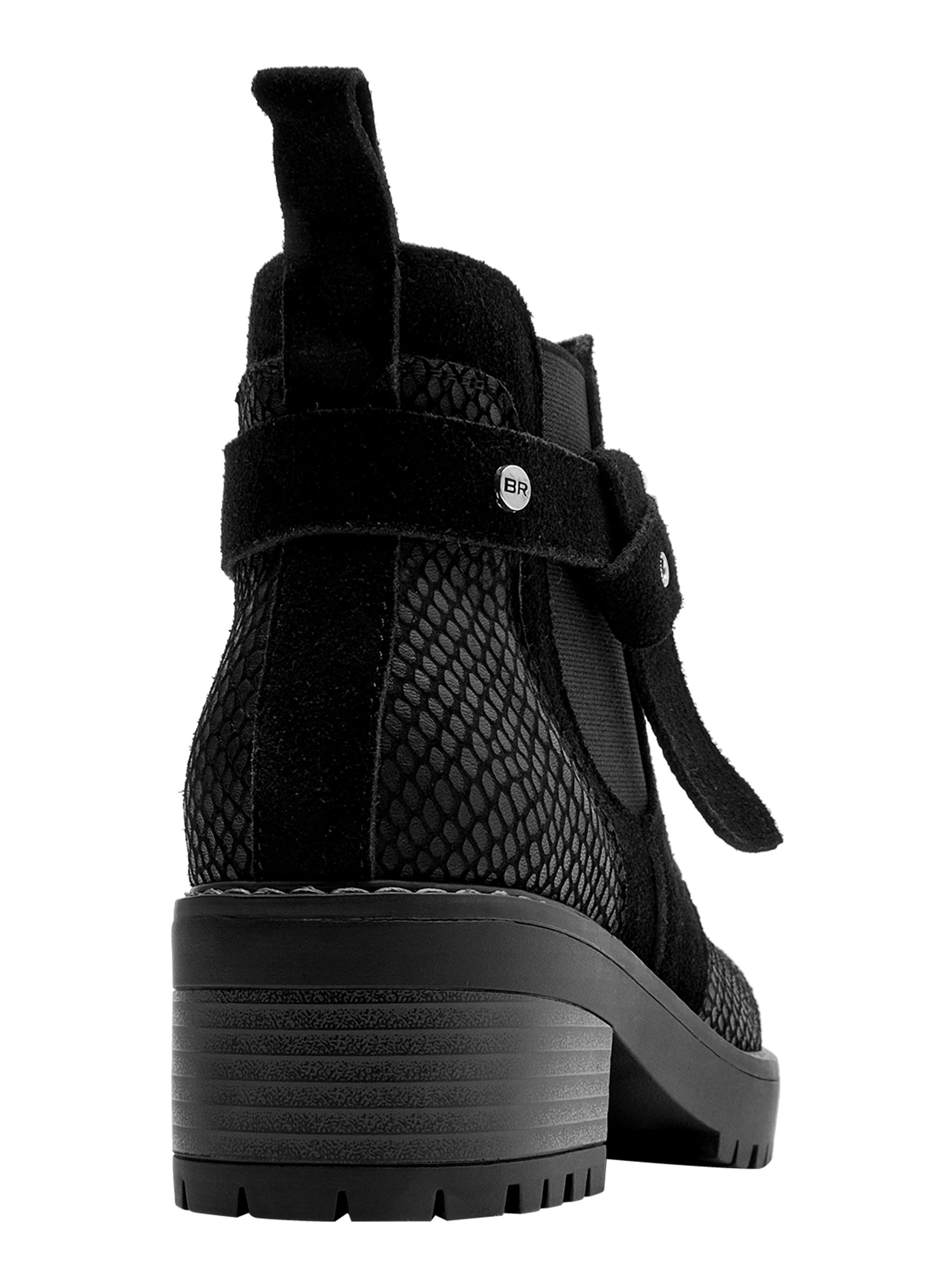 Botín Cuero Texturizado Brm0203 Mujer-4