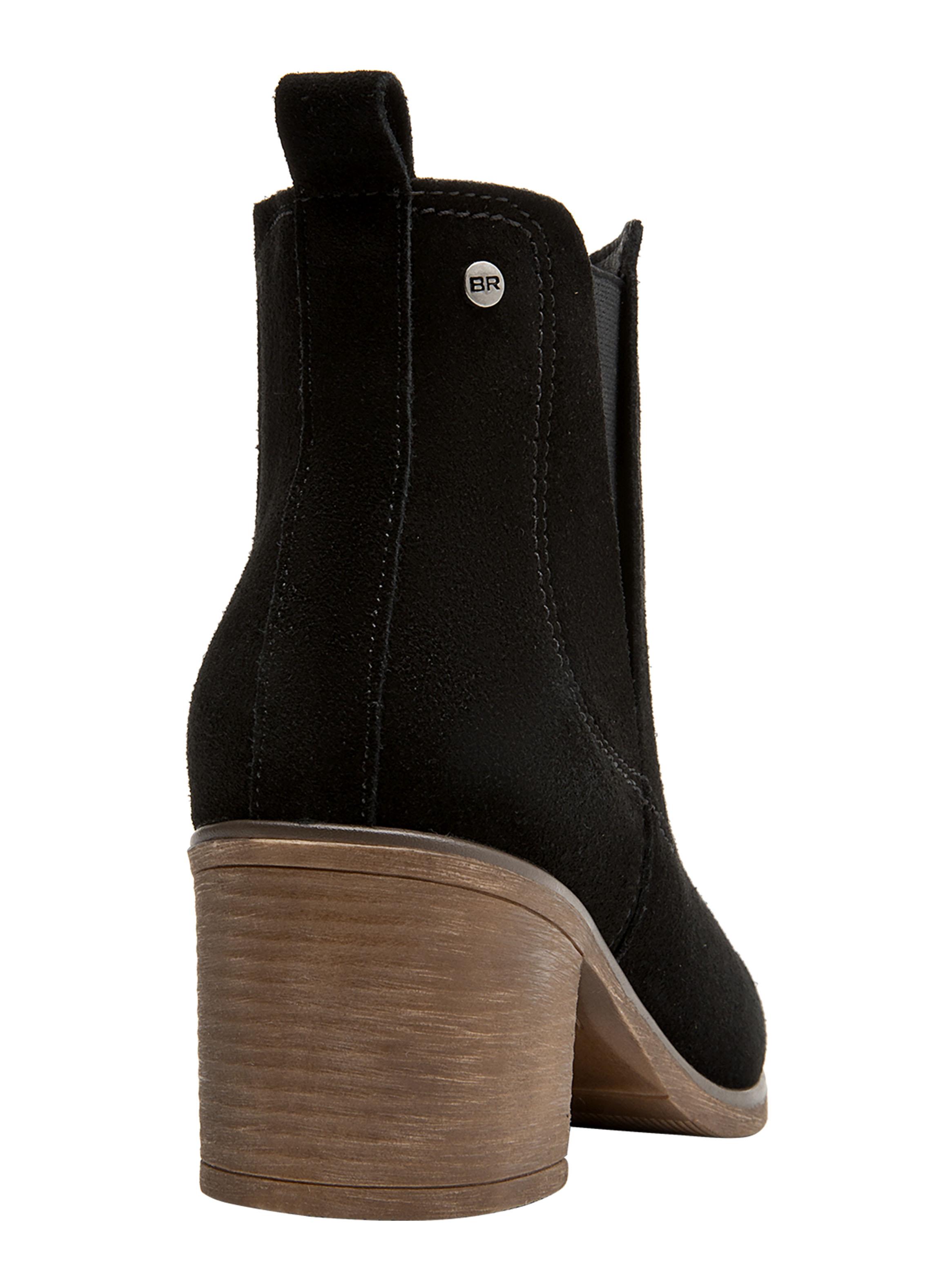 Botín Taco Alto Cuero Brm0268 Mujer-4