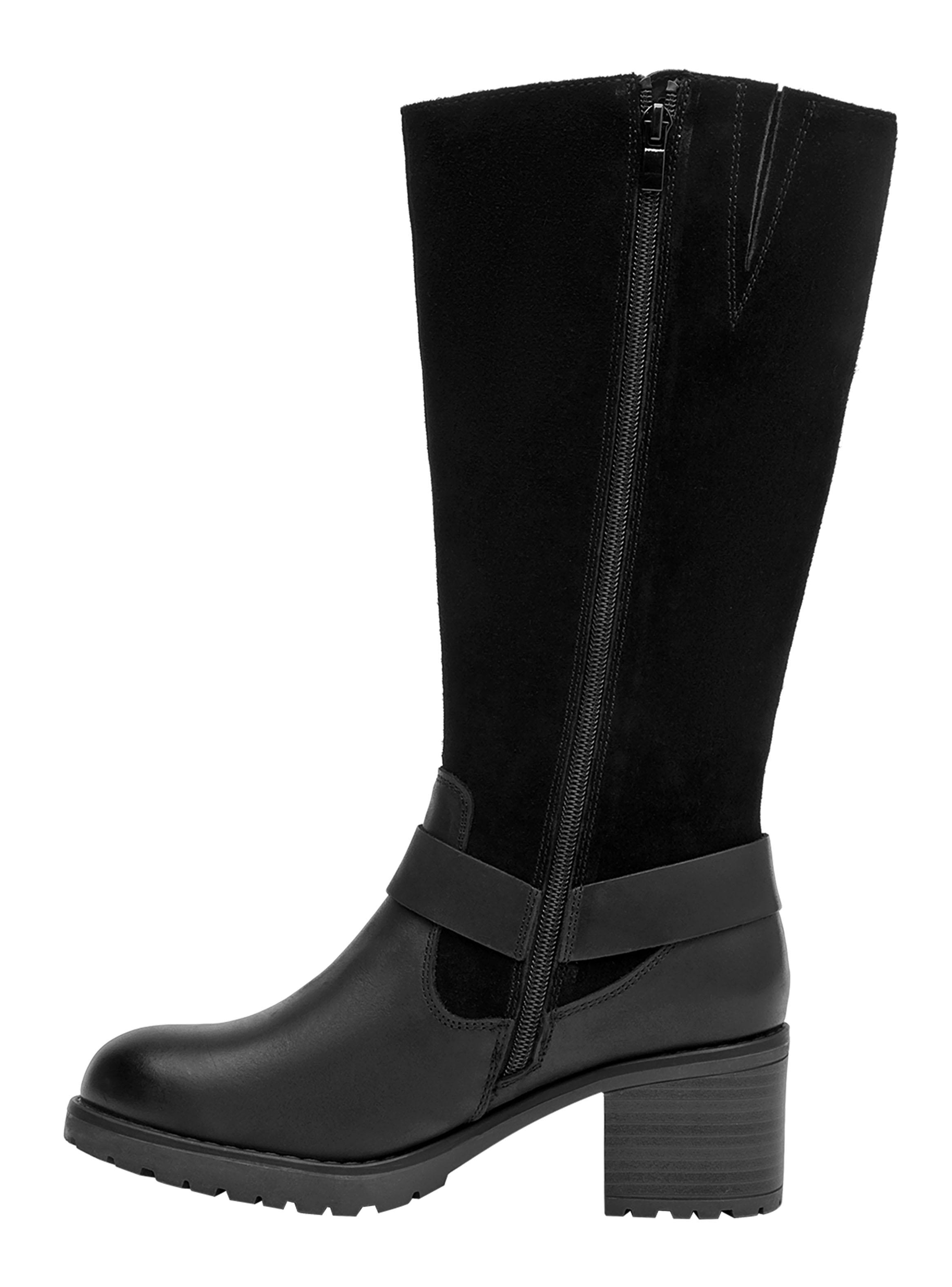 Bota Brm0272 Dos Texturas Cuero Mujer-2