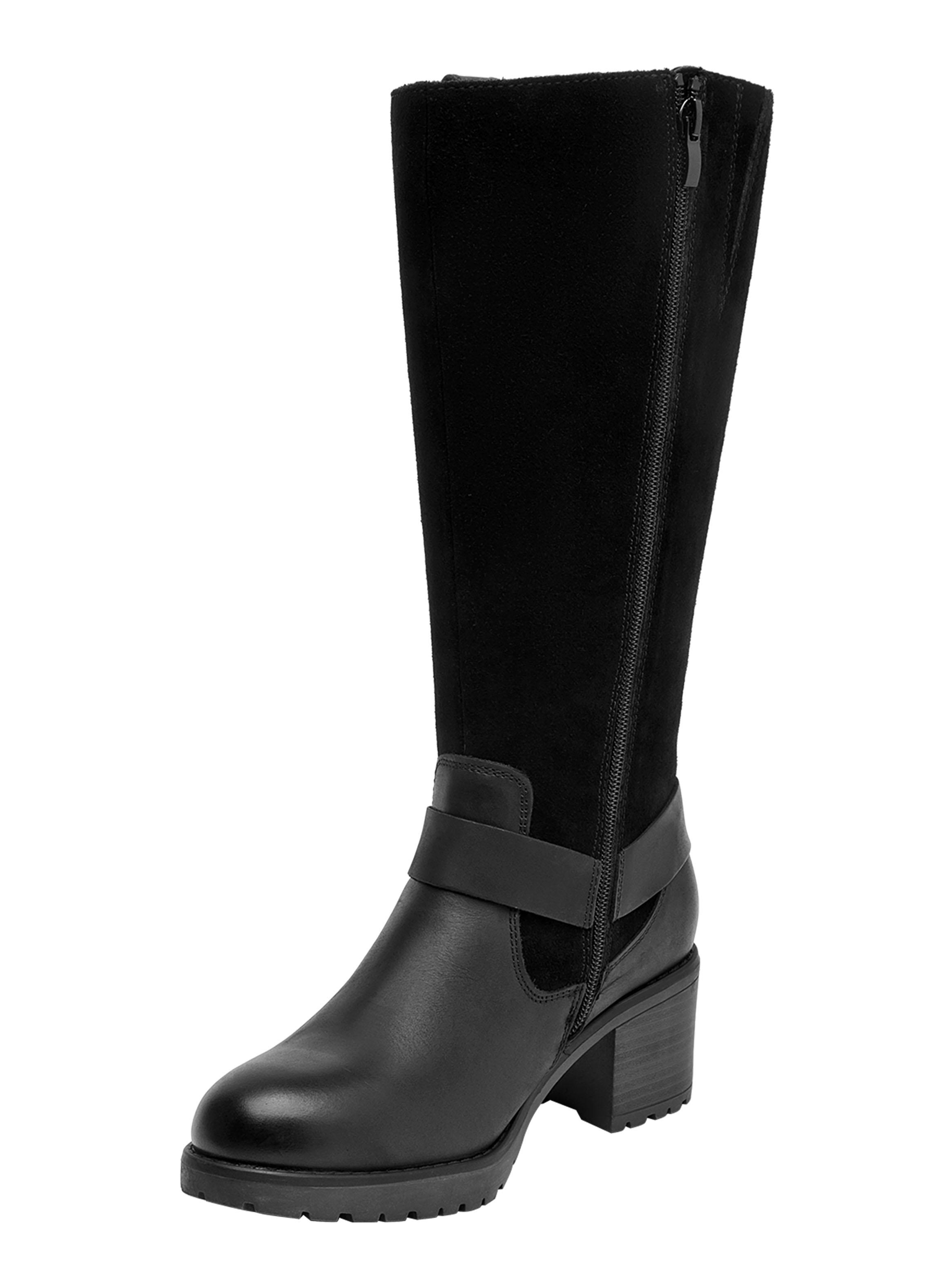 Bota Brm0272 Dos Texturas Cuero Mujer-3