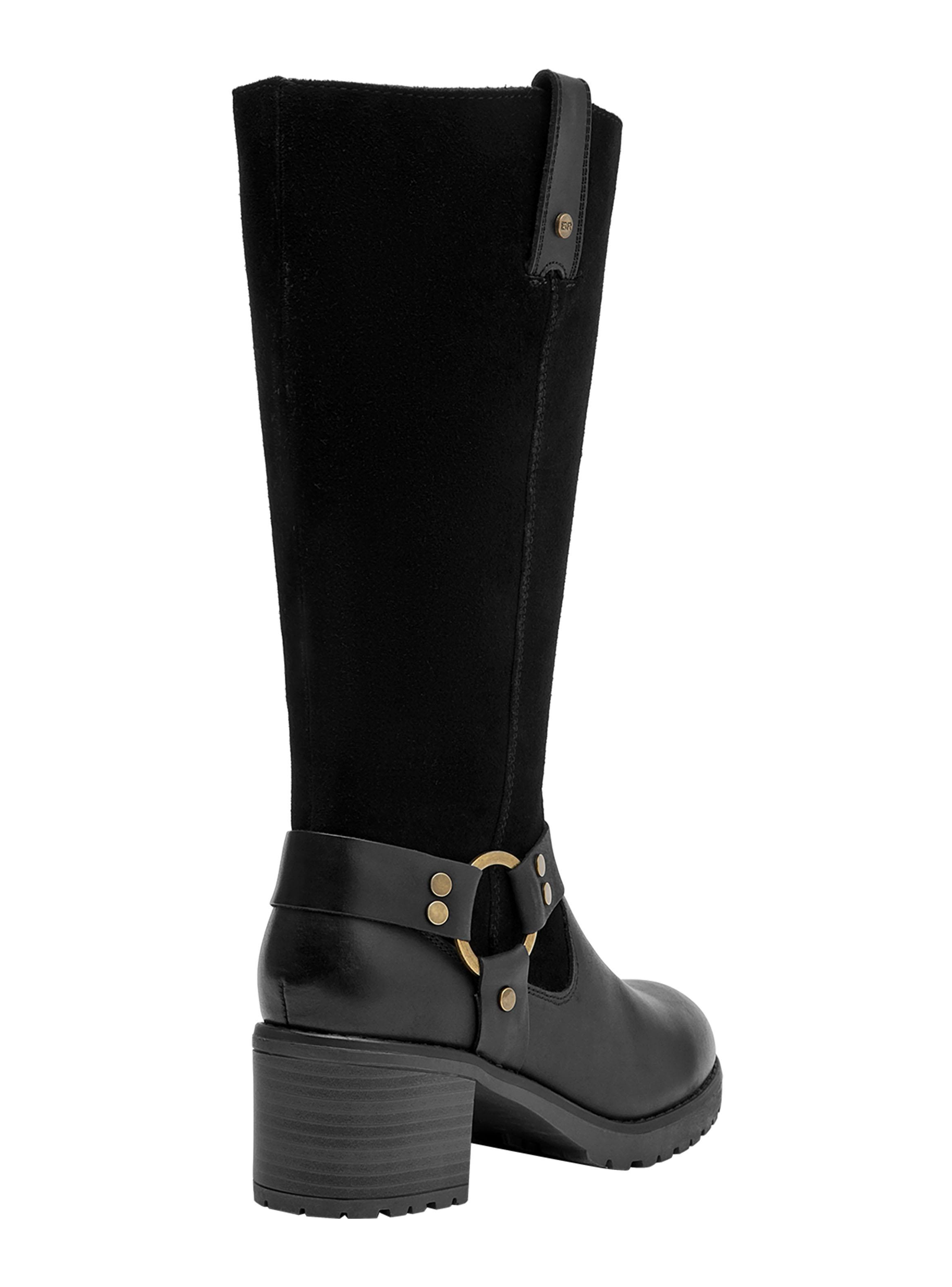 Bota Brm0272 Dos Texturas Cuero Mujer-4