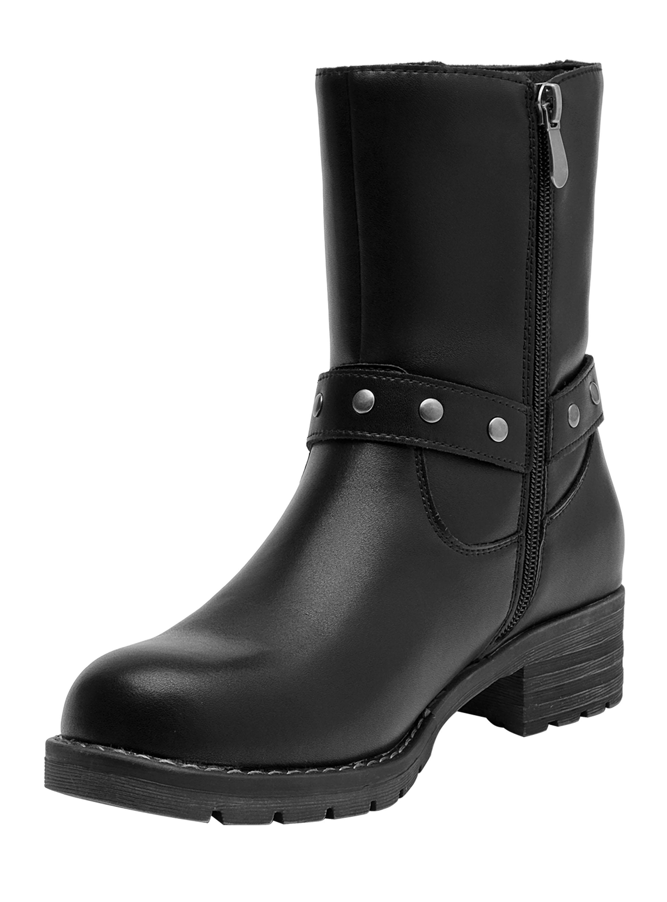 Botín Caña Alta Cuero Brm0287 Mujer-2