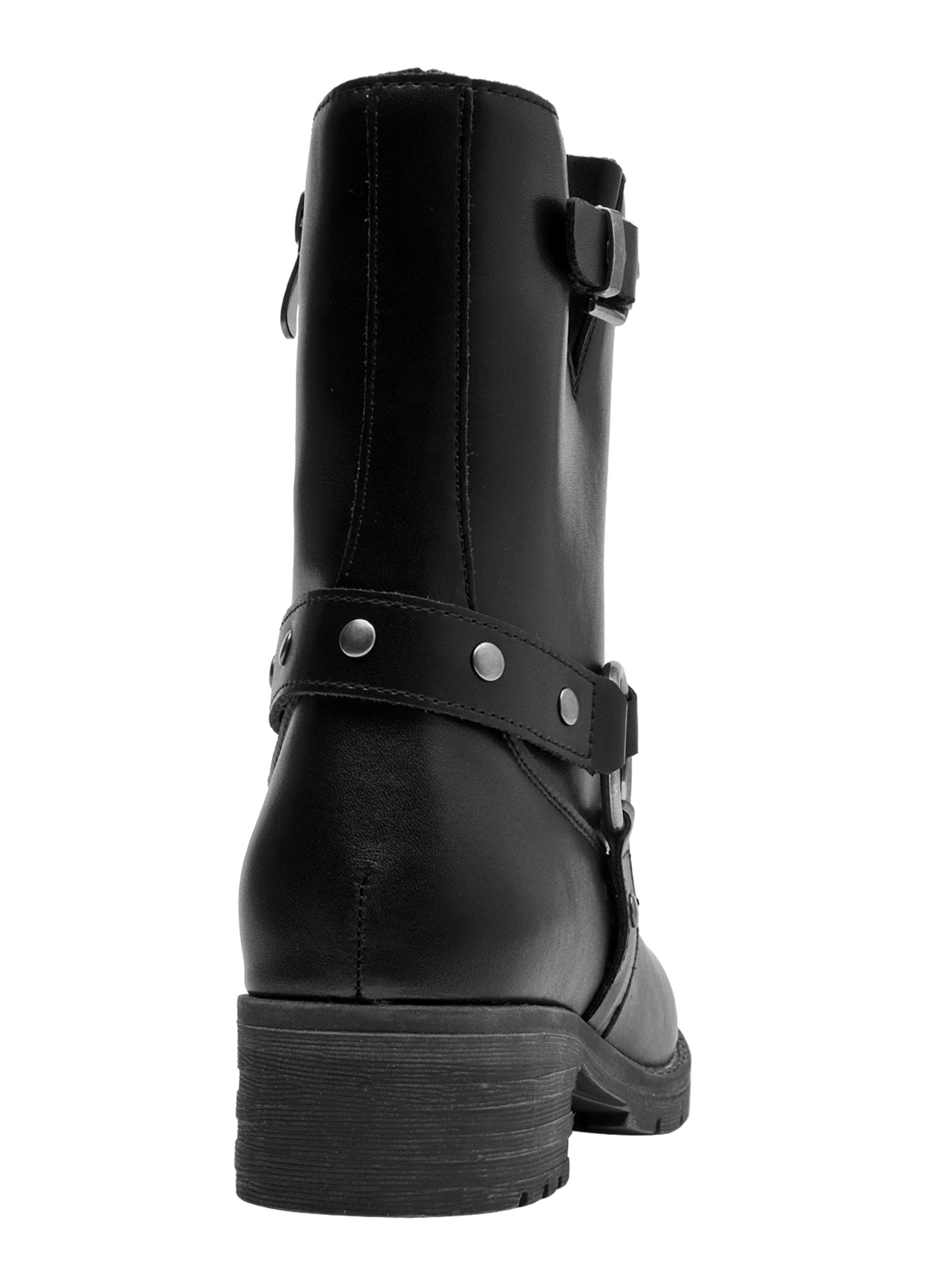 Botín Caña Alta Cuero Brm0287 Mujer-4