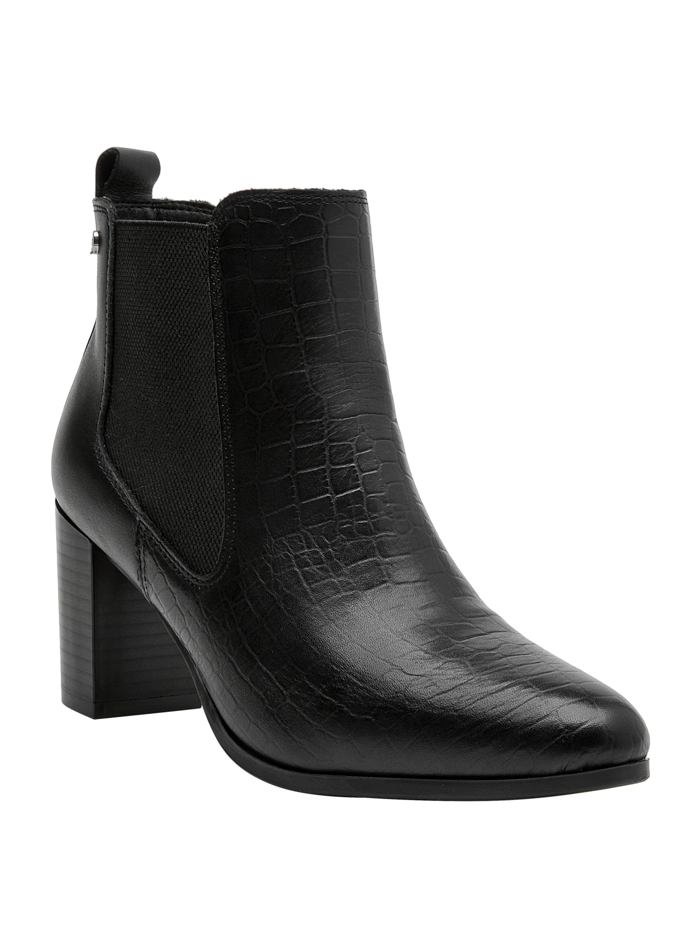 Botín Brm0305 Cuero Puntera Fina y Taco Alto Mujer-1