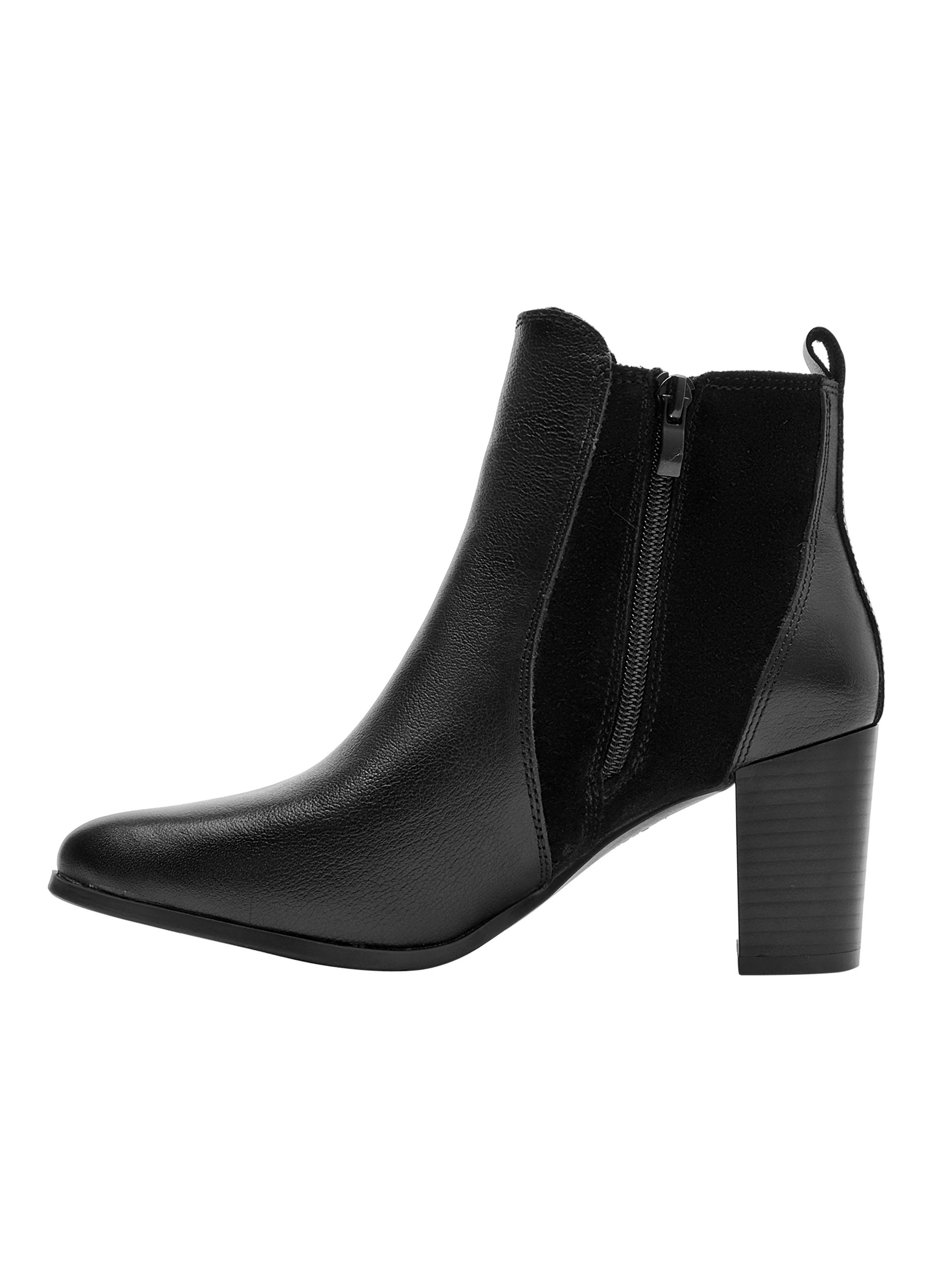 Botín Brm0306 Cuero Taco Alto y Puntera Fina Mujer-2