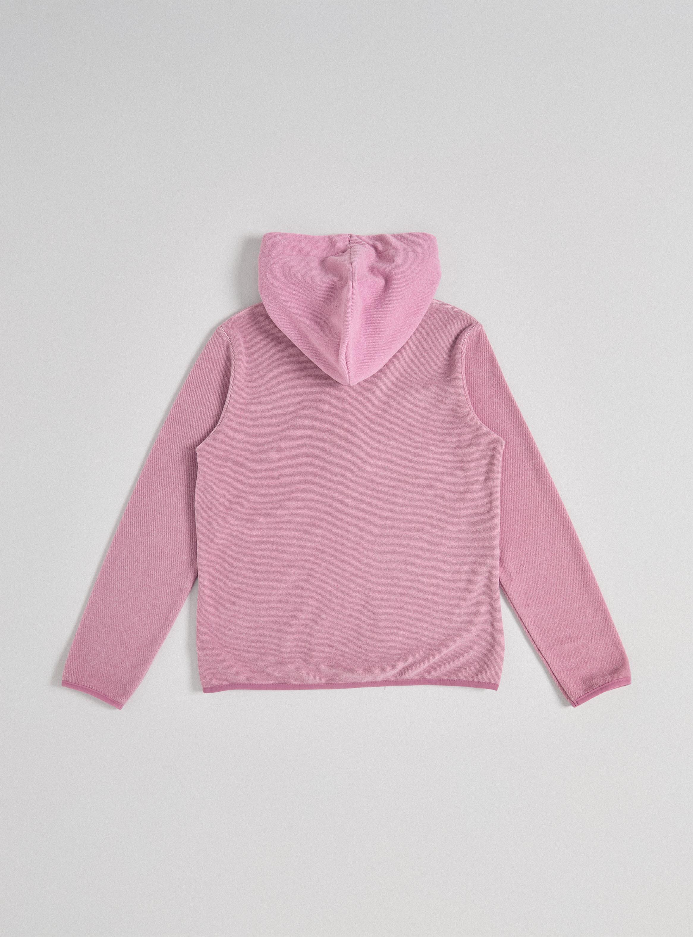 Polerón Polar Bicolor Textura con Capucha-2