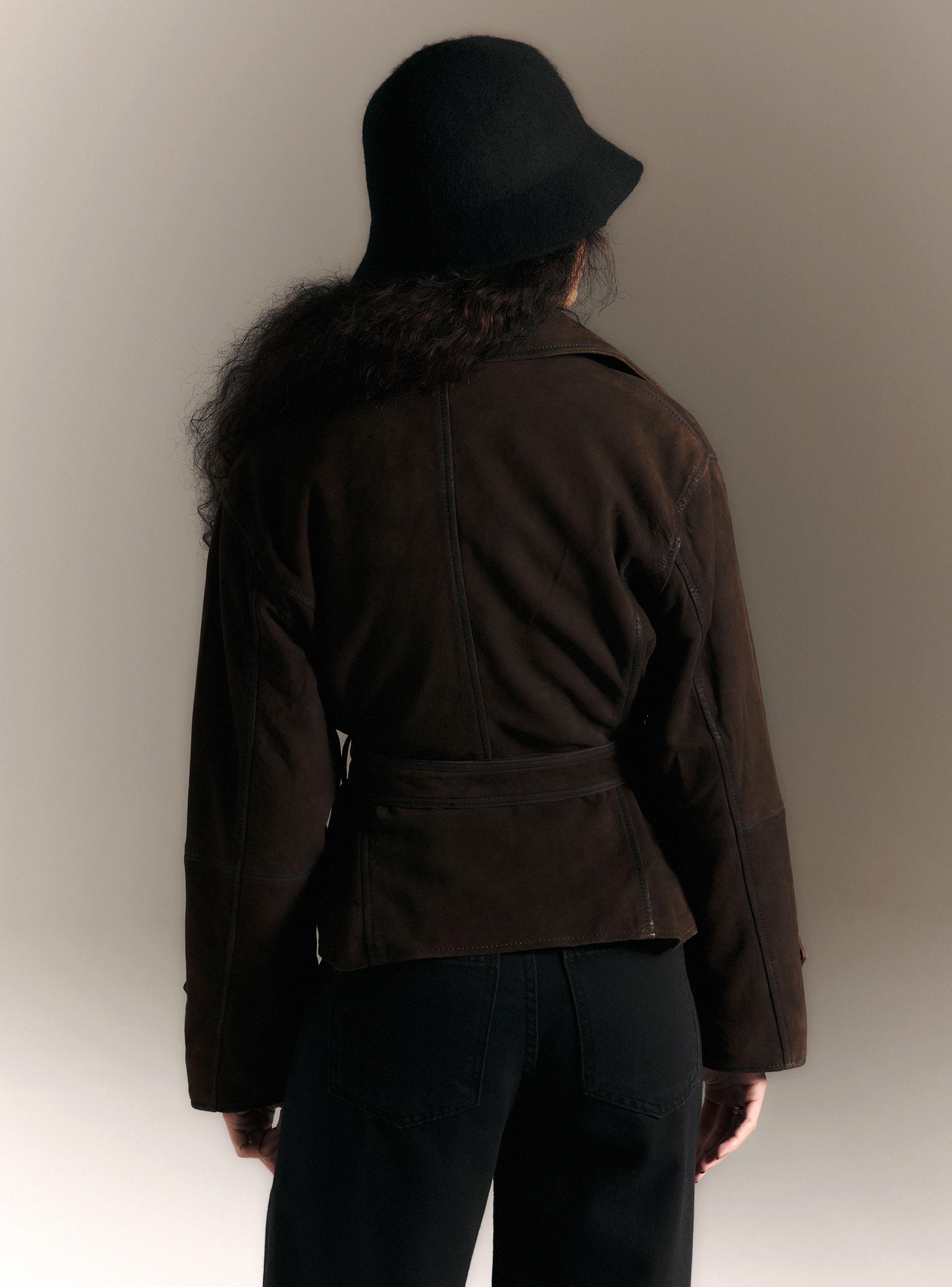 Chaqueta Gamuza Trench con Cinturón Lazado Limited Edition-1