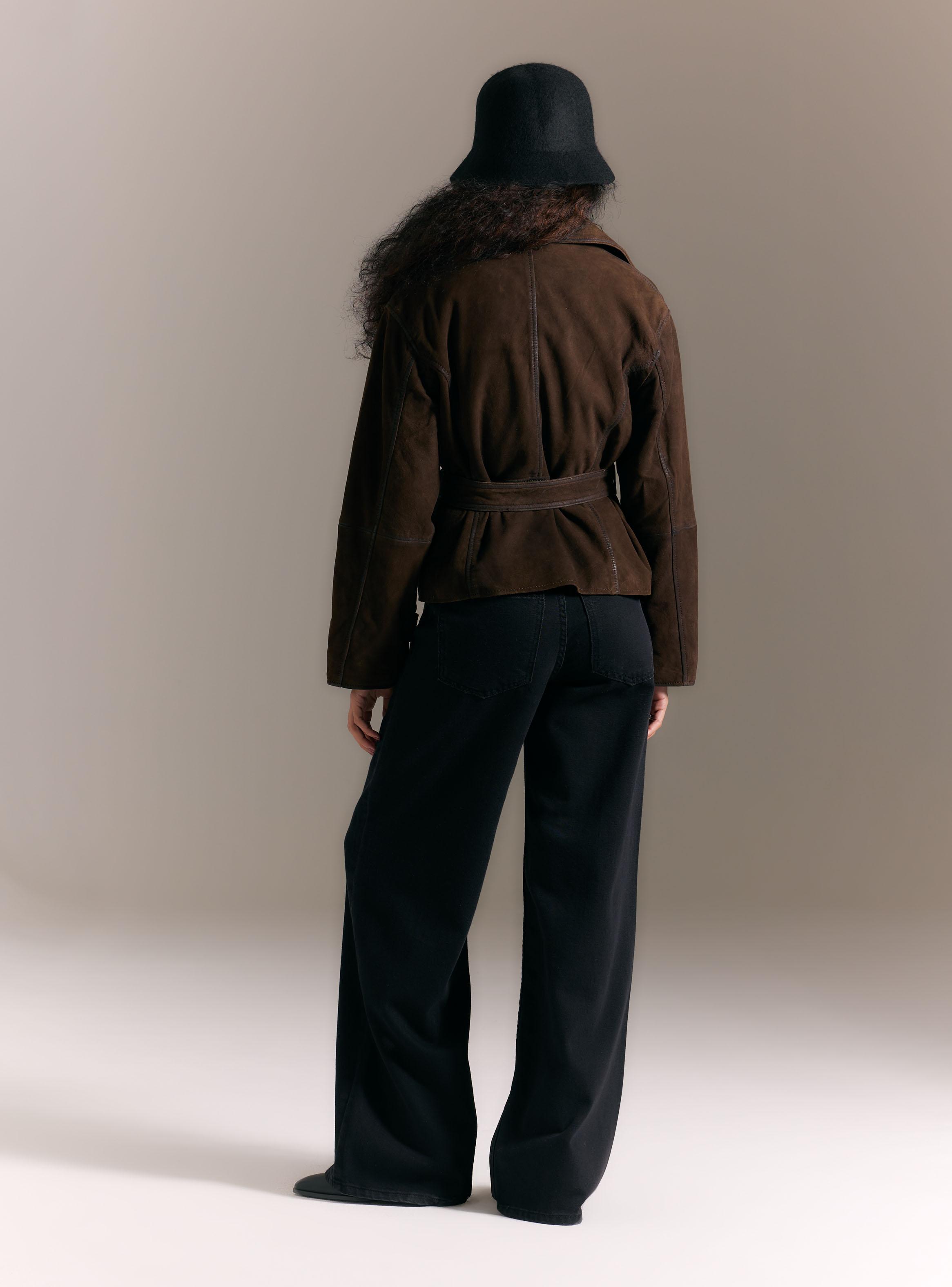 Chaqueta Gamuza Trench con Cinturón Lazado Limited Edition-5