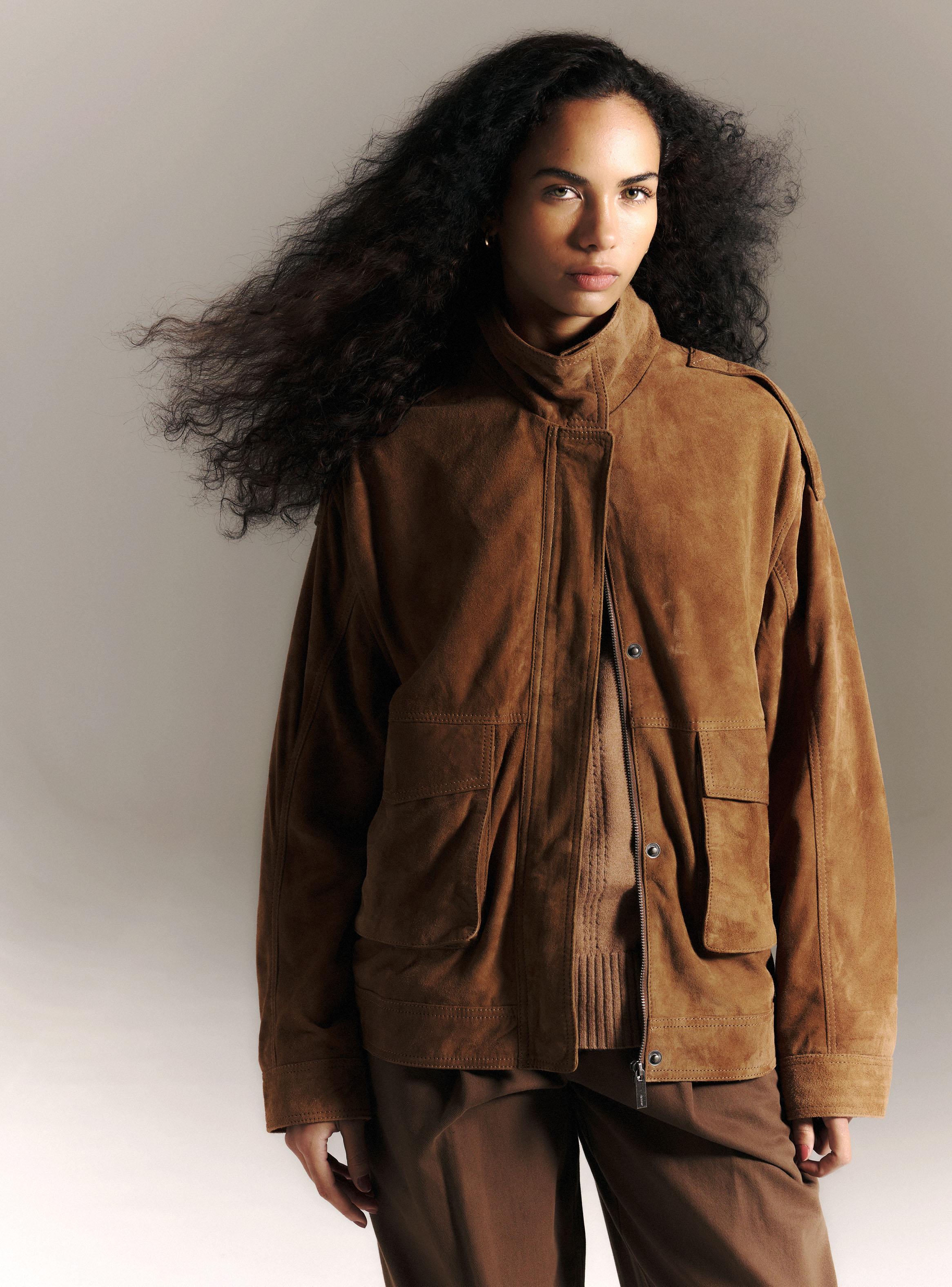 Chaqueta Gamuza Tipo Bomber Funnel Limited Edition-0