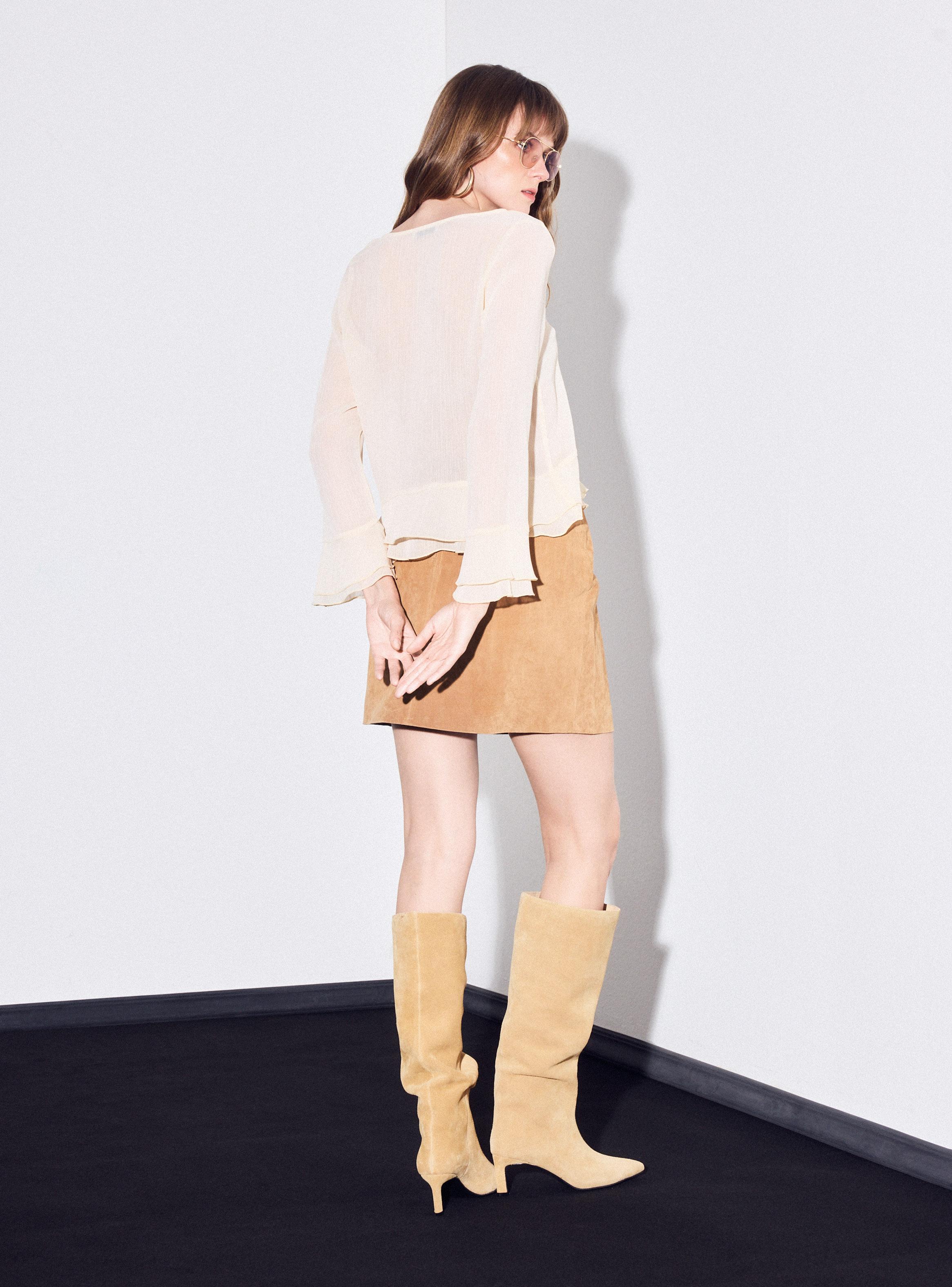 Blusa Vuelos Manga Larga-5