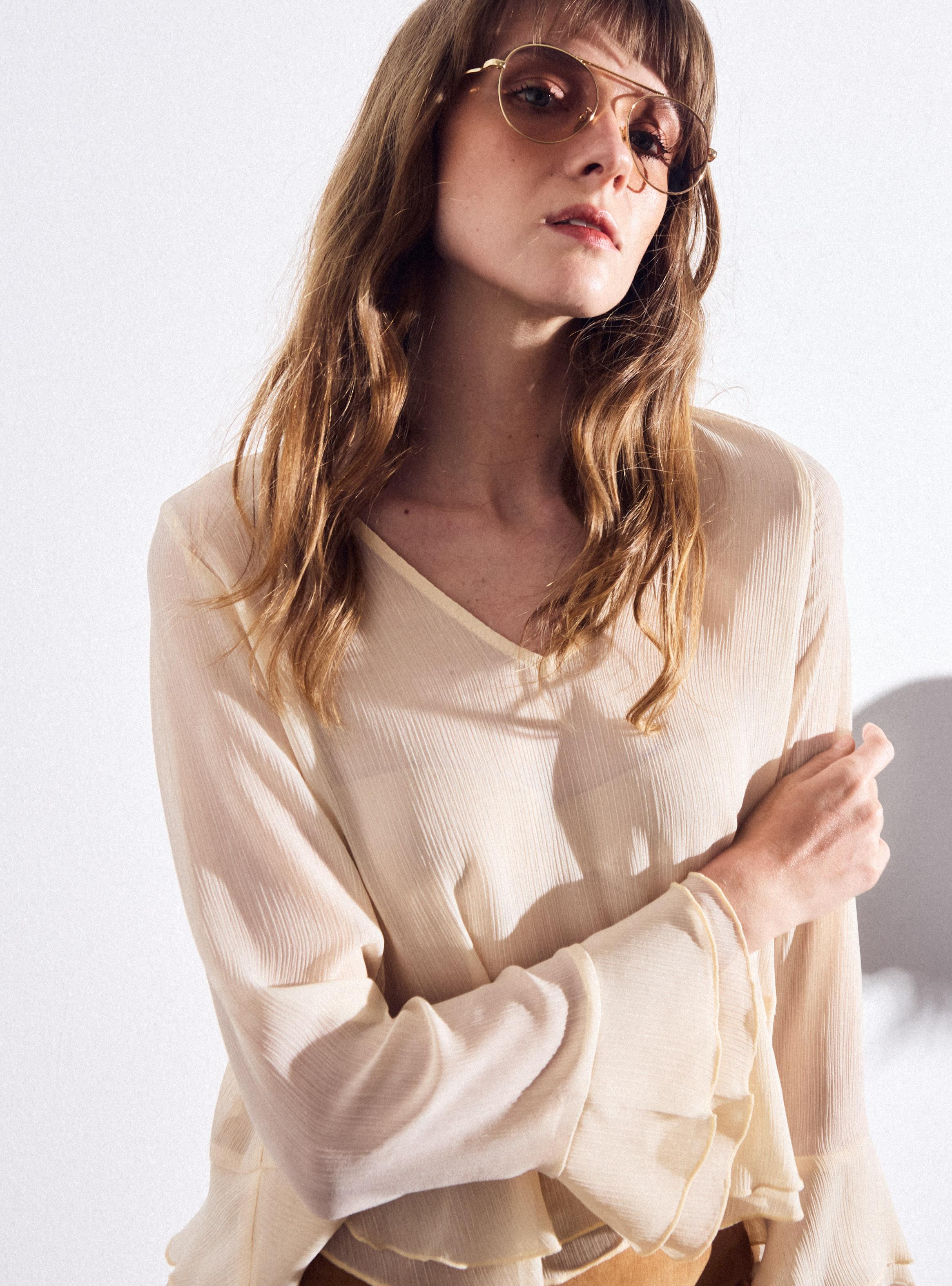 Blusa Vuelos Manga Larga-3