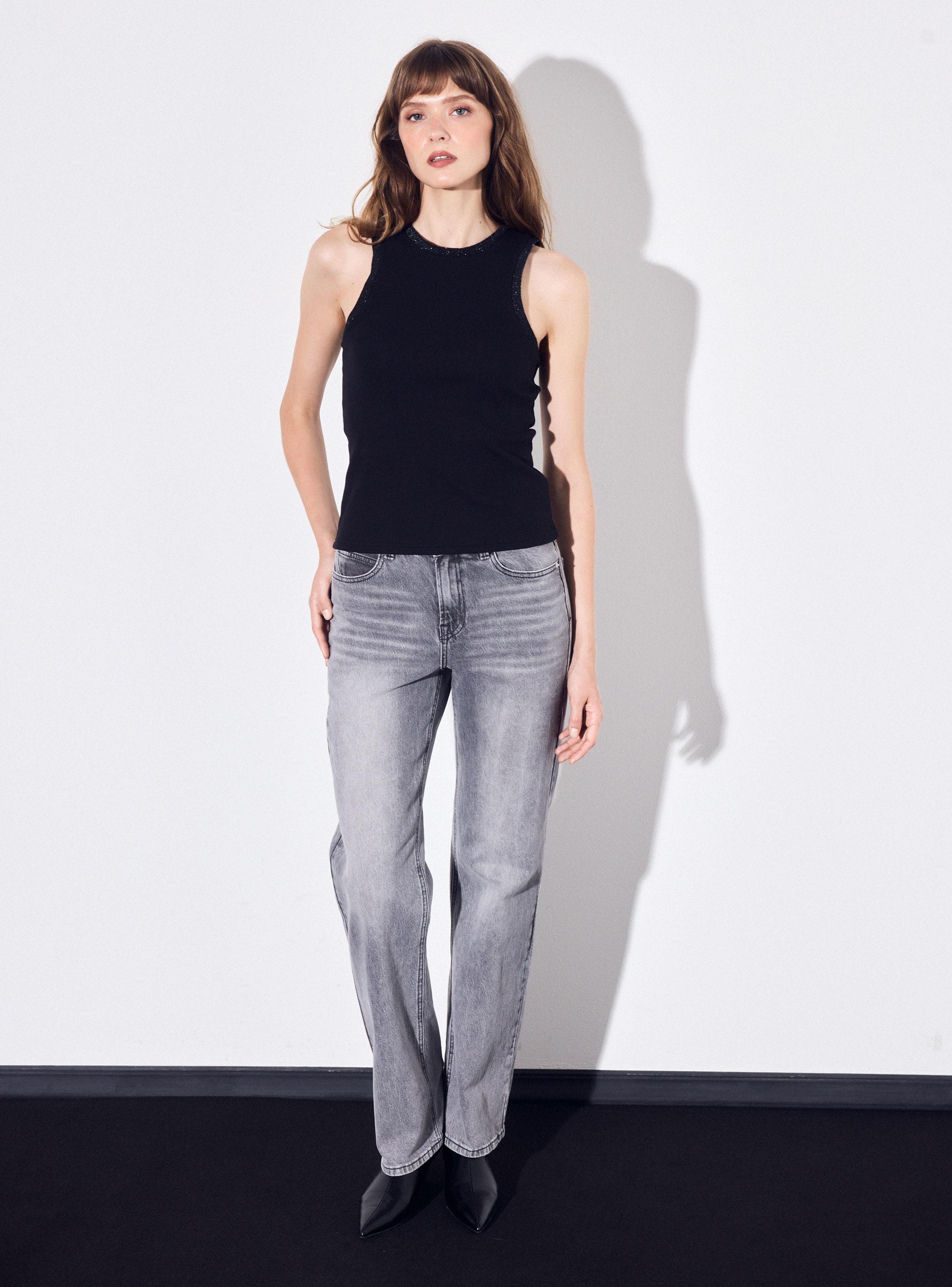 Polera Cuello Halter Acanalada-4