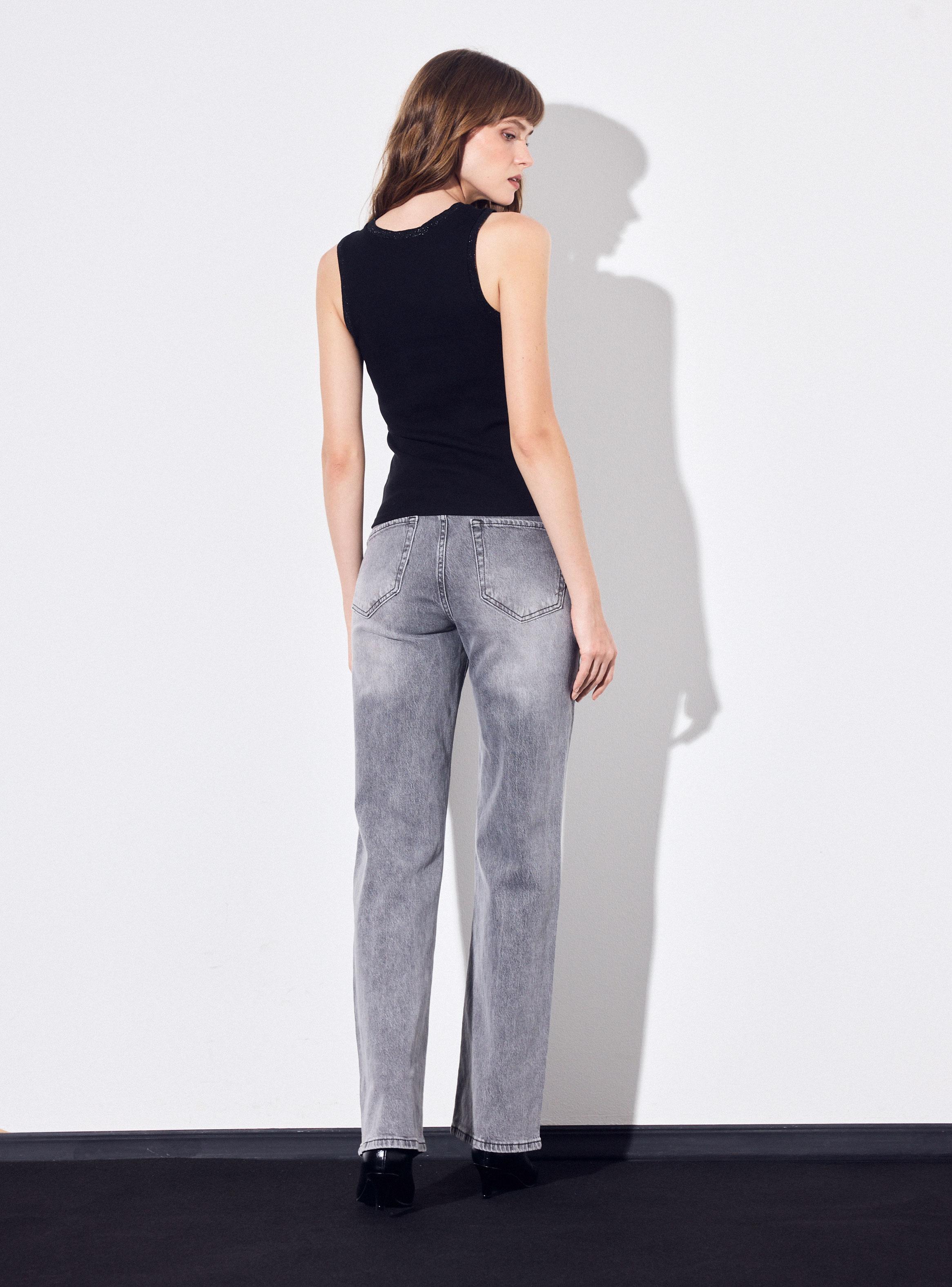 Polera Cuello Halter Acanalada-5