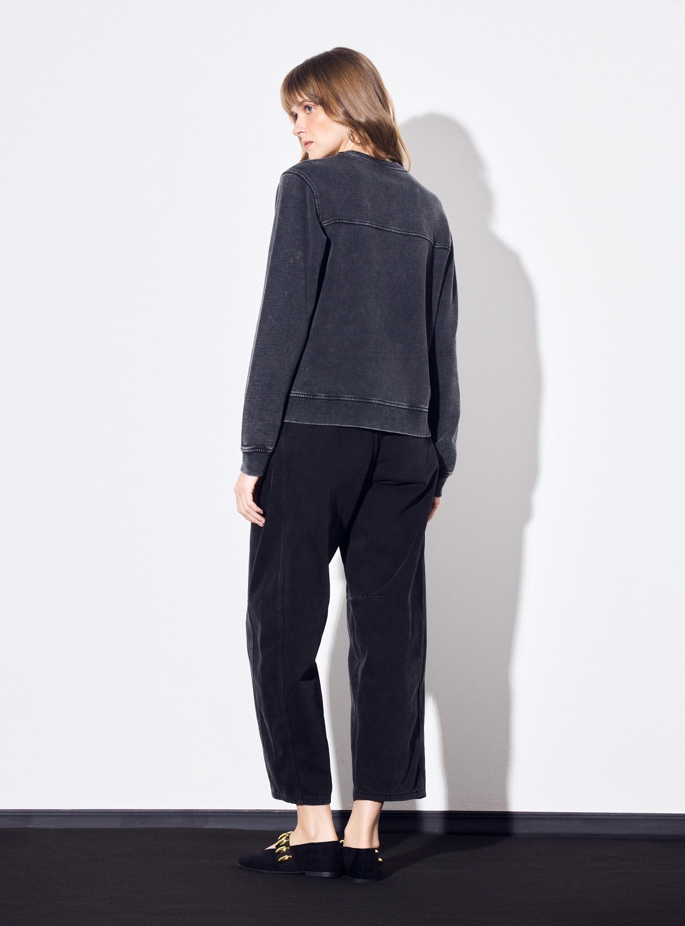 Polerón Cuello Redondo Lavado-5