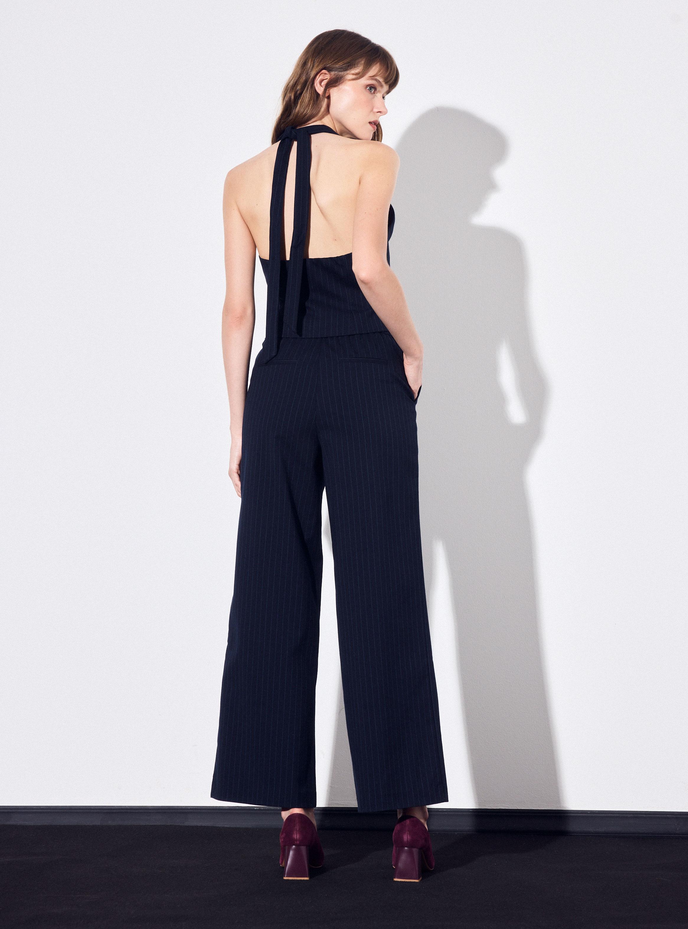 Blusa Vest Amarras al Cuello con Botones-5