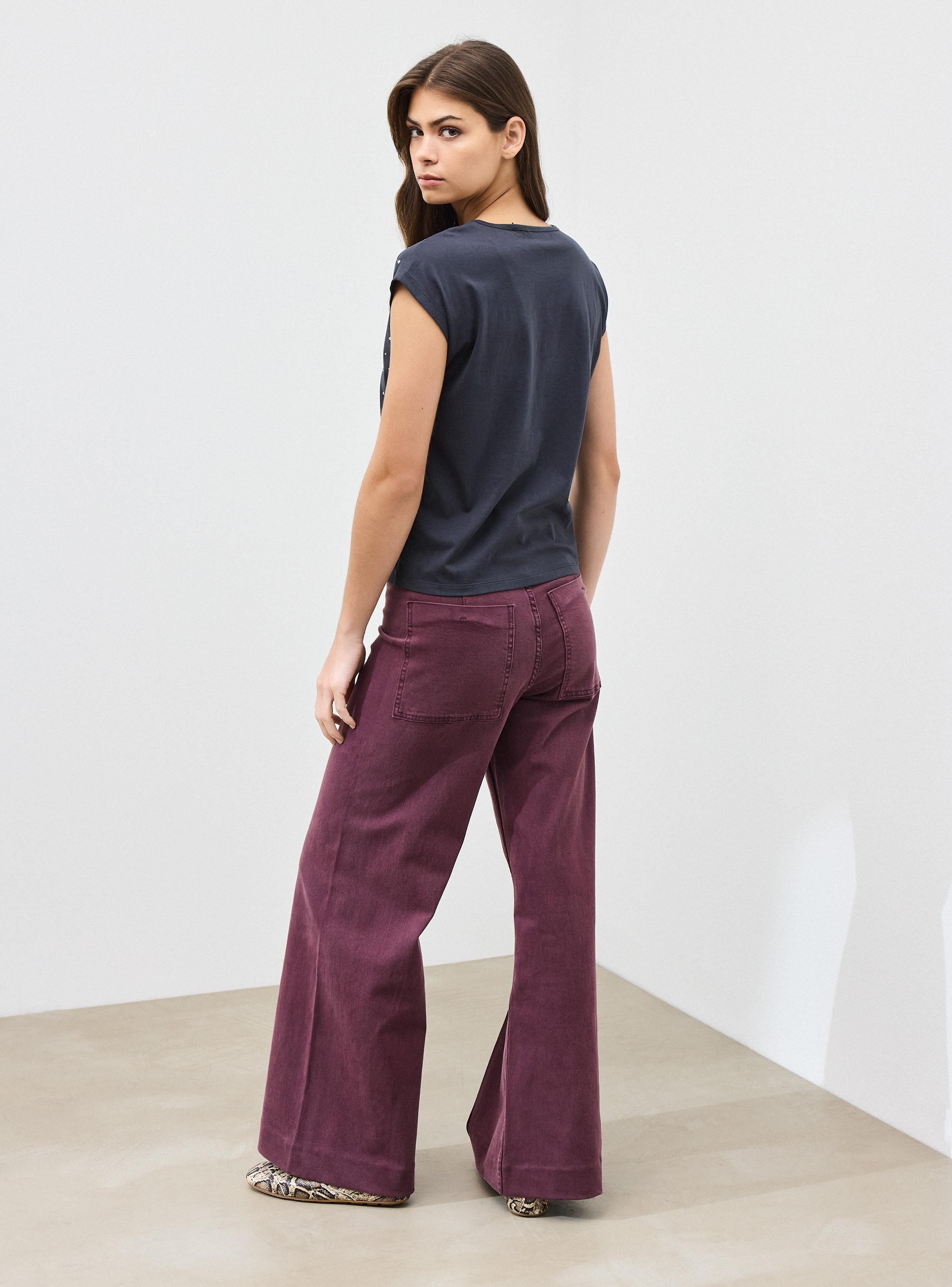 Polera Manga Corta Aplicación Joyas-5