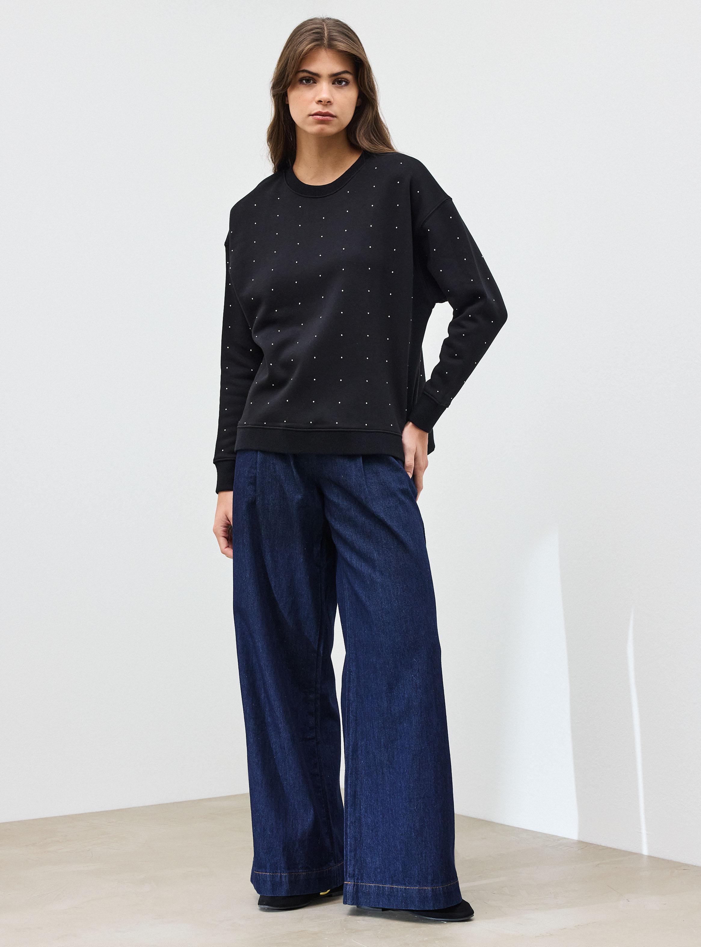 Polerón Cuello Redondo Aplicación Joyas-4