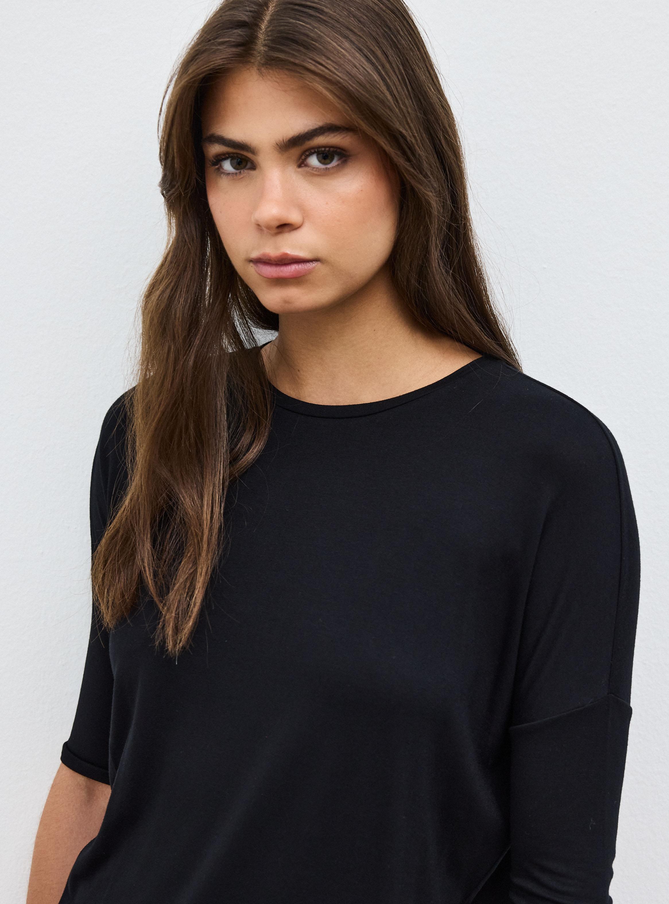 Polera Holgada Manga Tres Cuartos-3