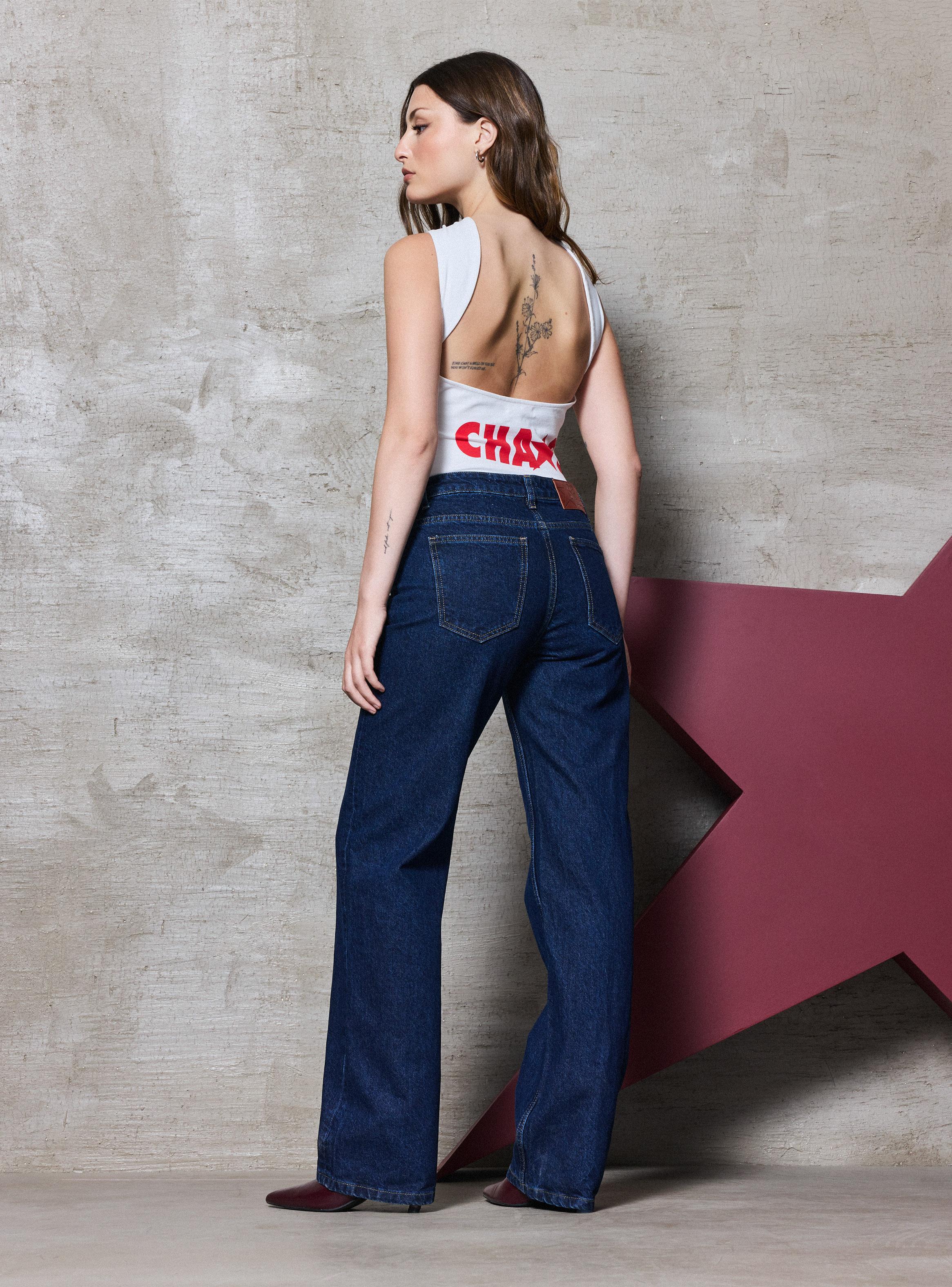 Jeans Straight Tiro Bajo Colab Studio 95-5