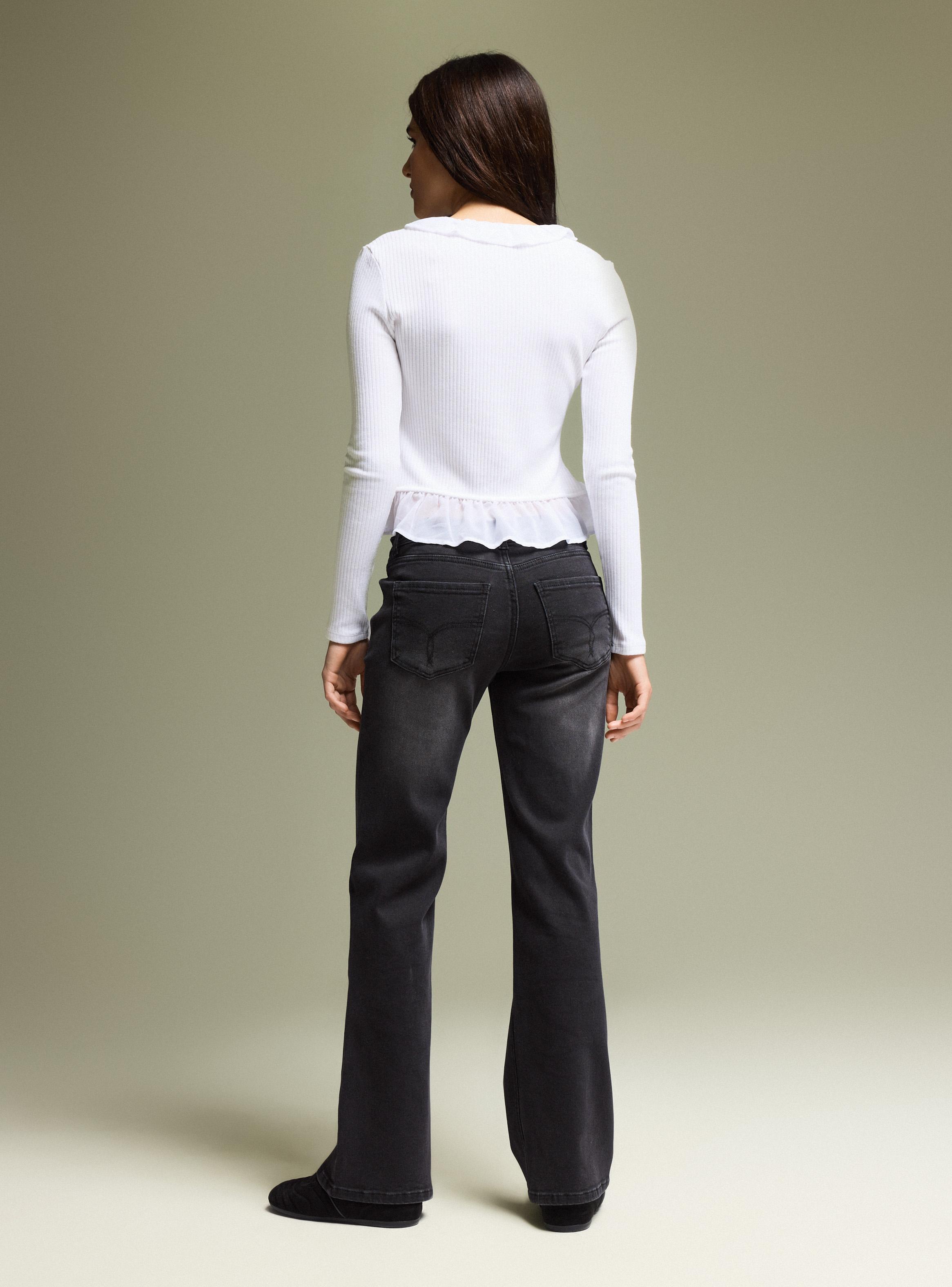 Jeans con Cinturón Delgado-5