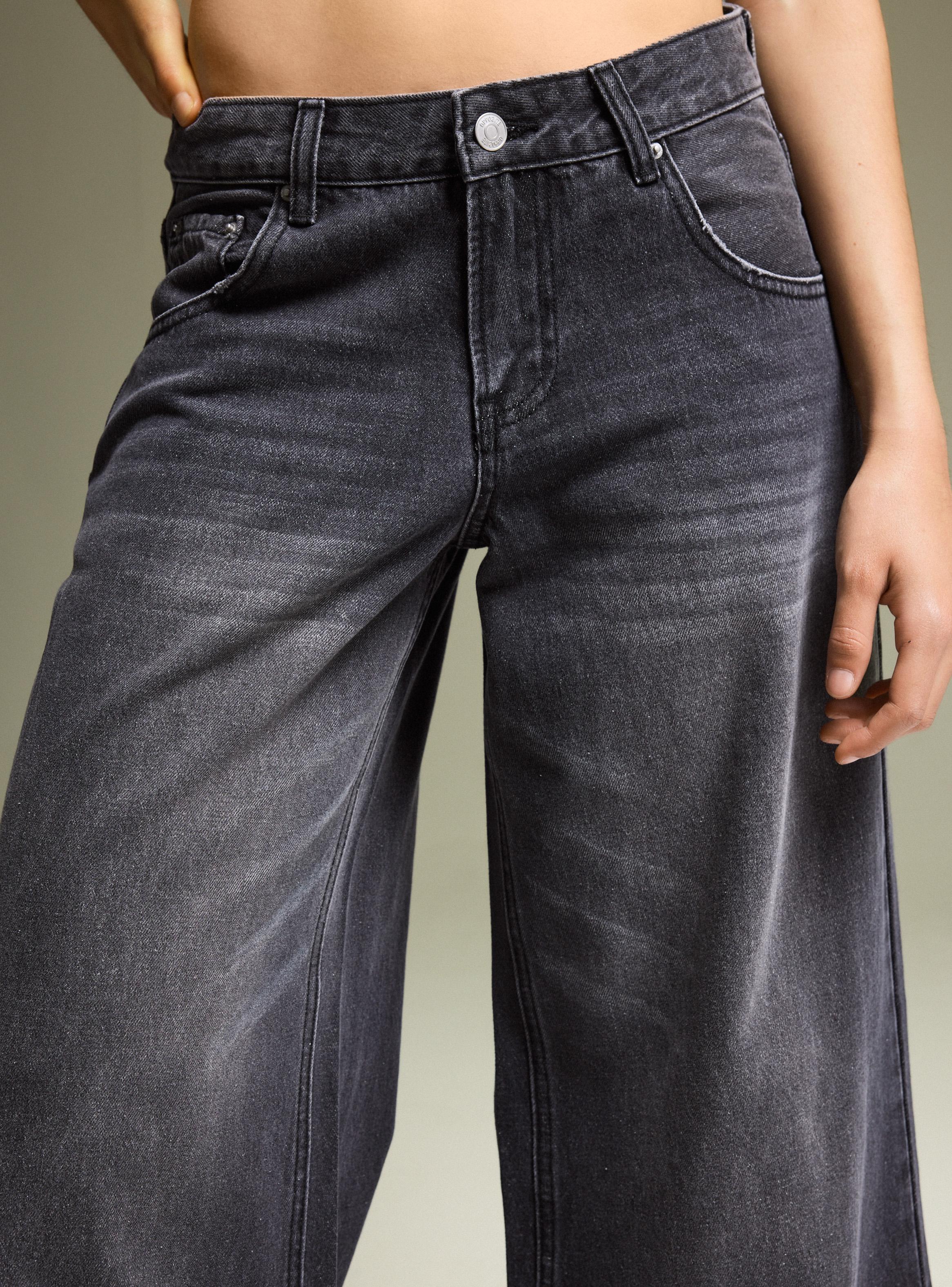 Jeans Súper Wide Leg Tiro Bajo-2