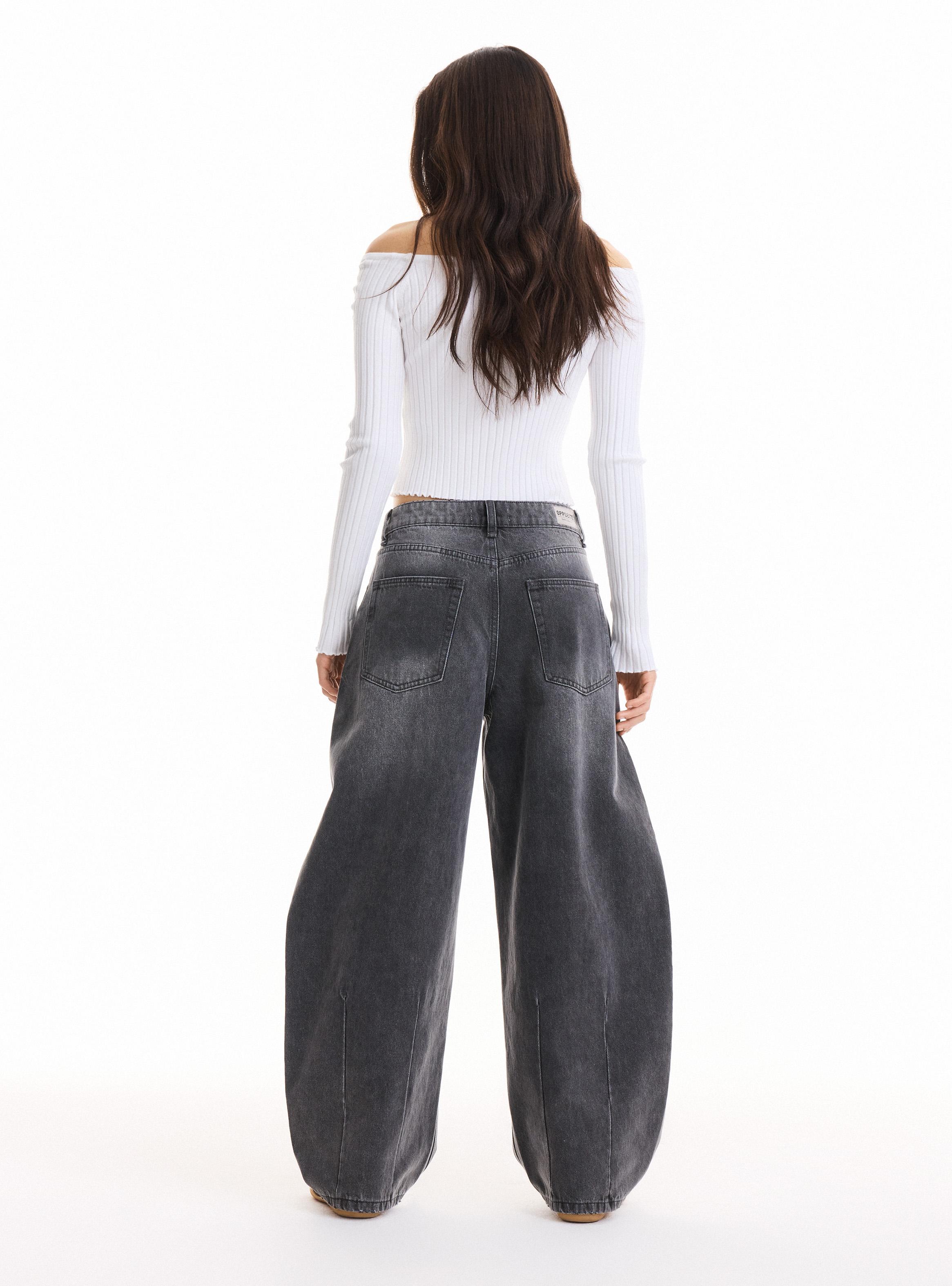 Jeans Barrel con Tela Liviana Custom Fit-5