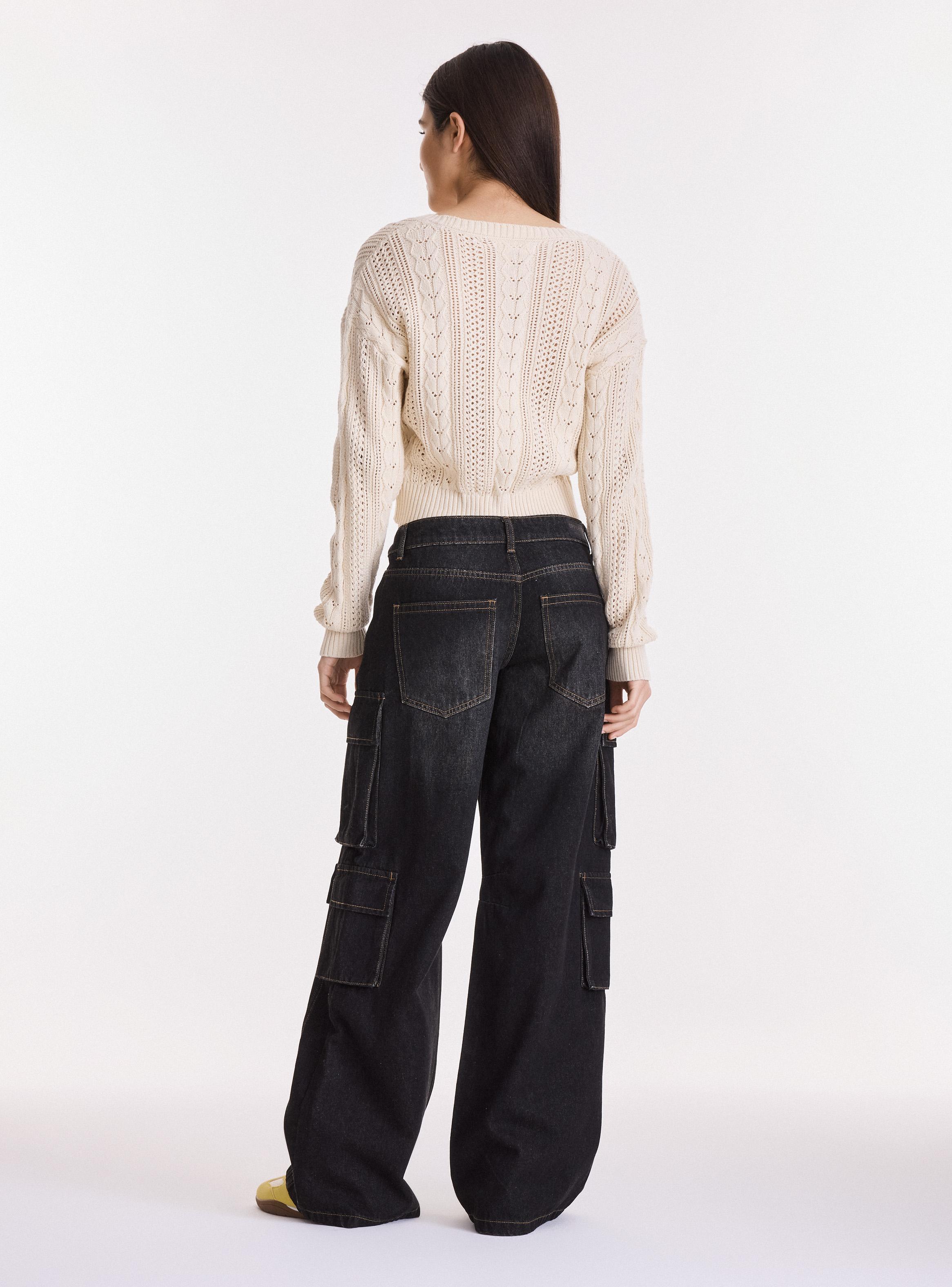 Jeans Wide Leg Bolsillos Cargo-5