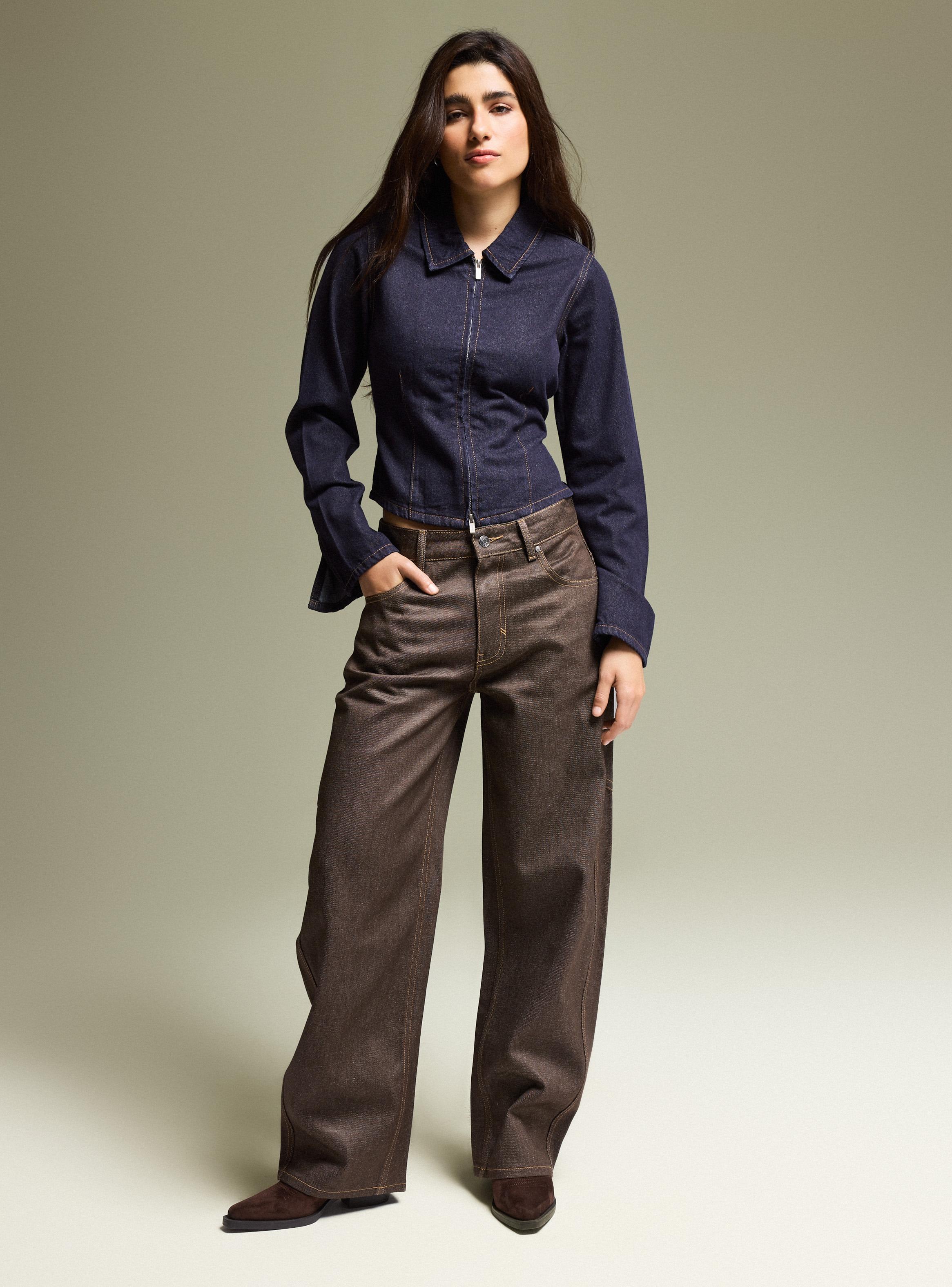 Chaqueta Vaquera con Cierre-4