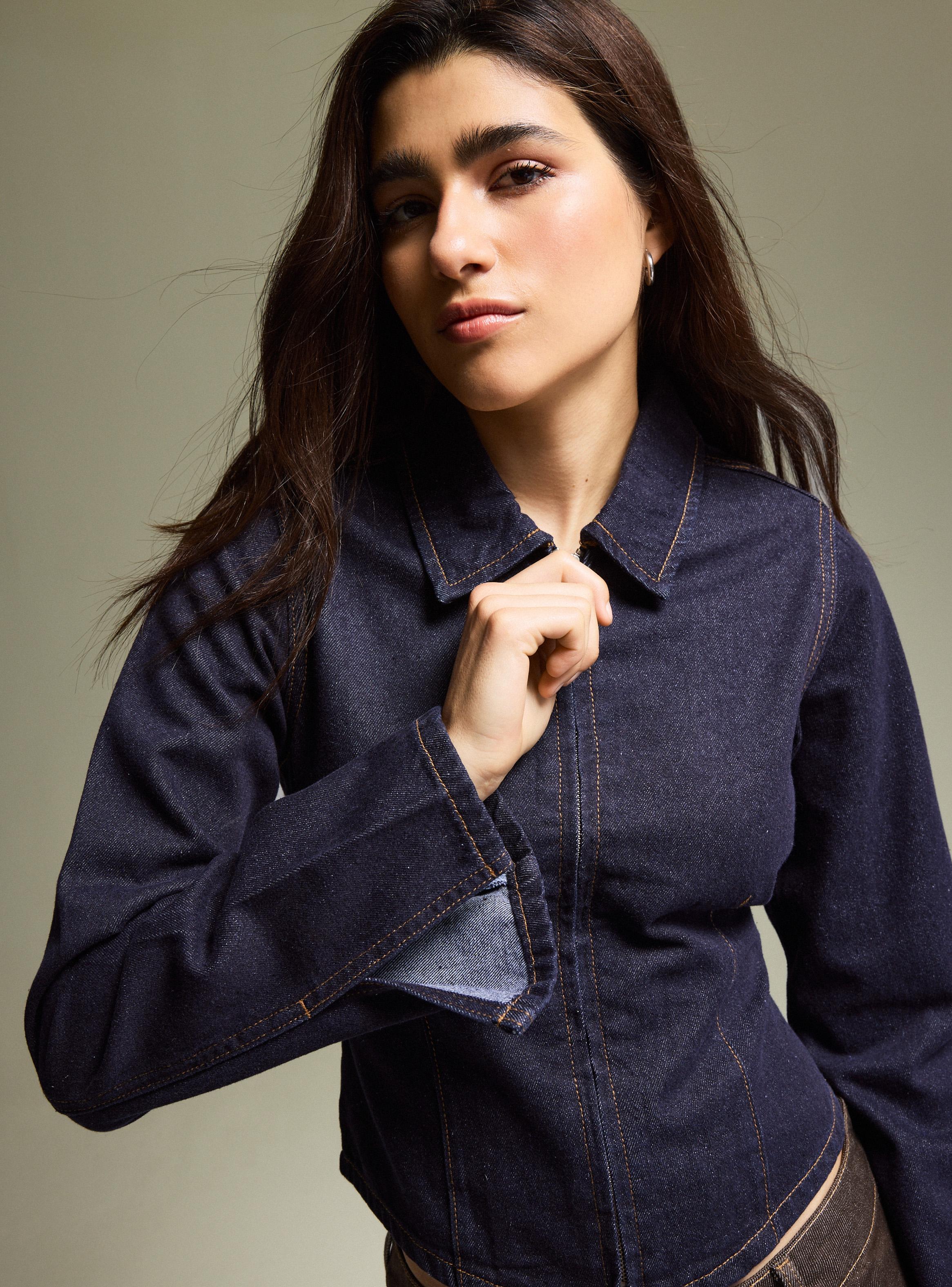 Chaqueta Vaquera con Cierre-3