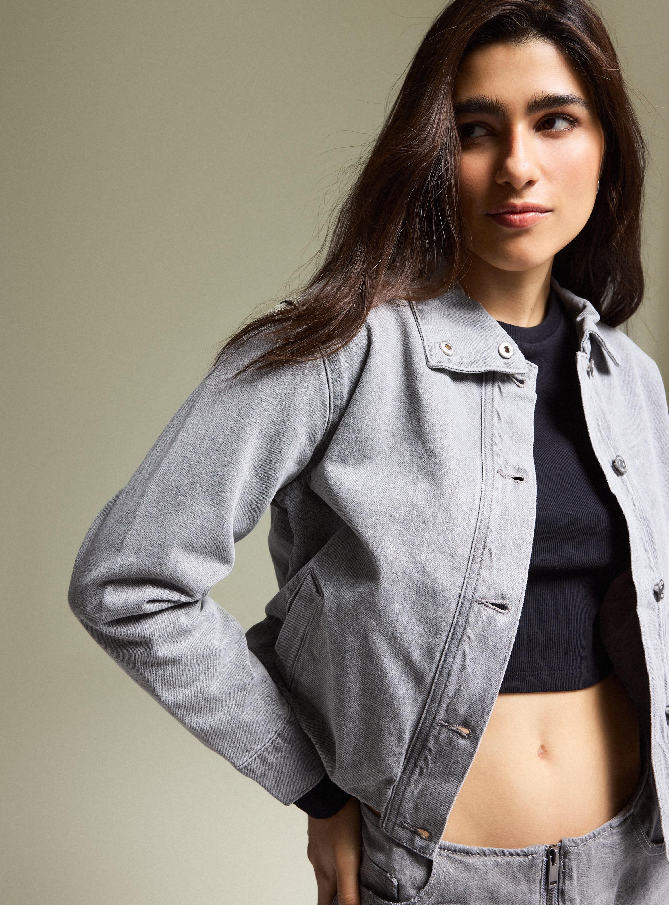 Chaqueta Balloon con Cuello Funnel-2