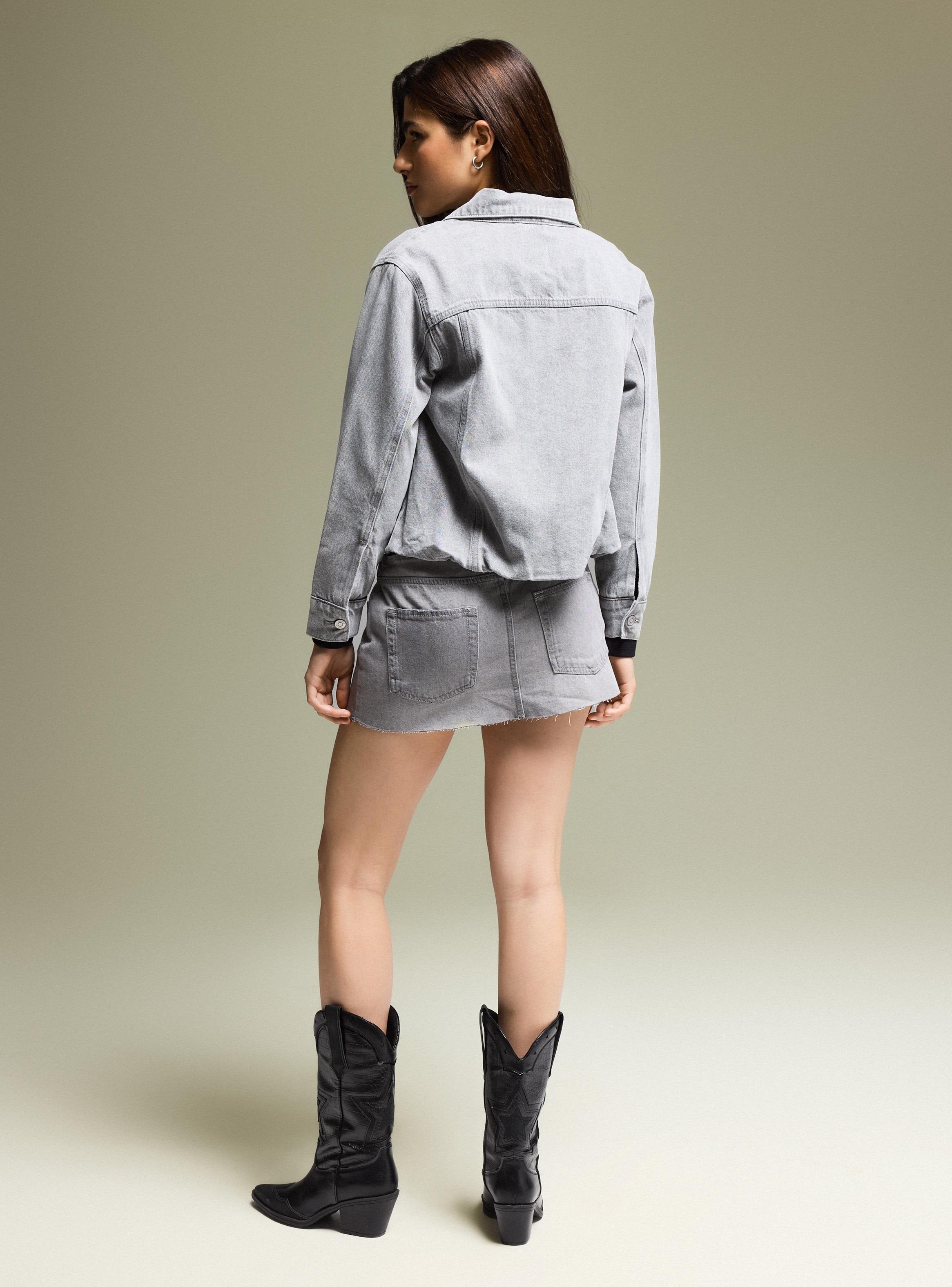 Chaqueta Balloon con Cuello Funnel-5