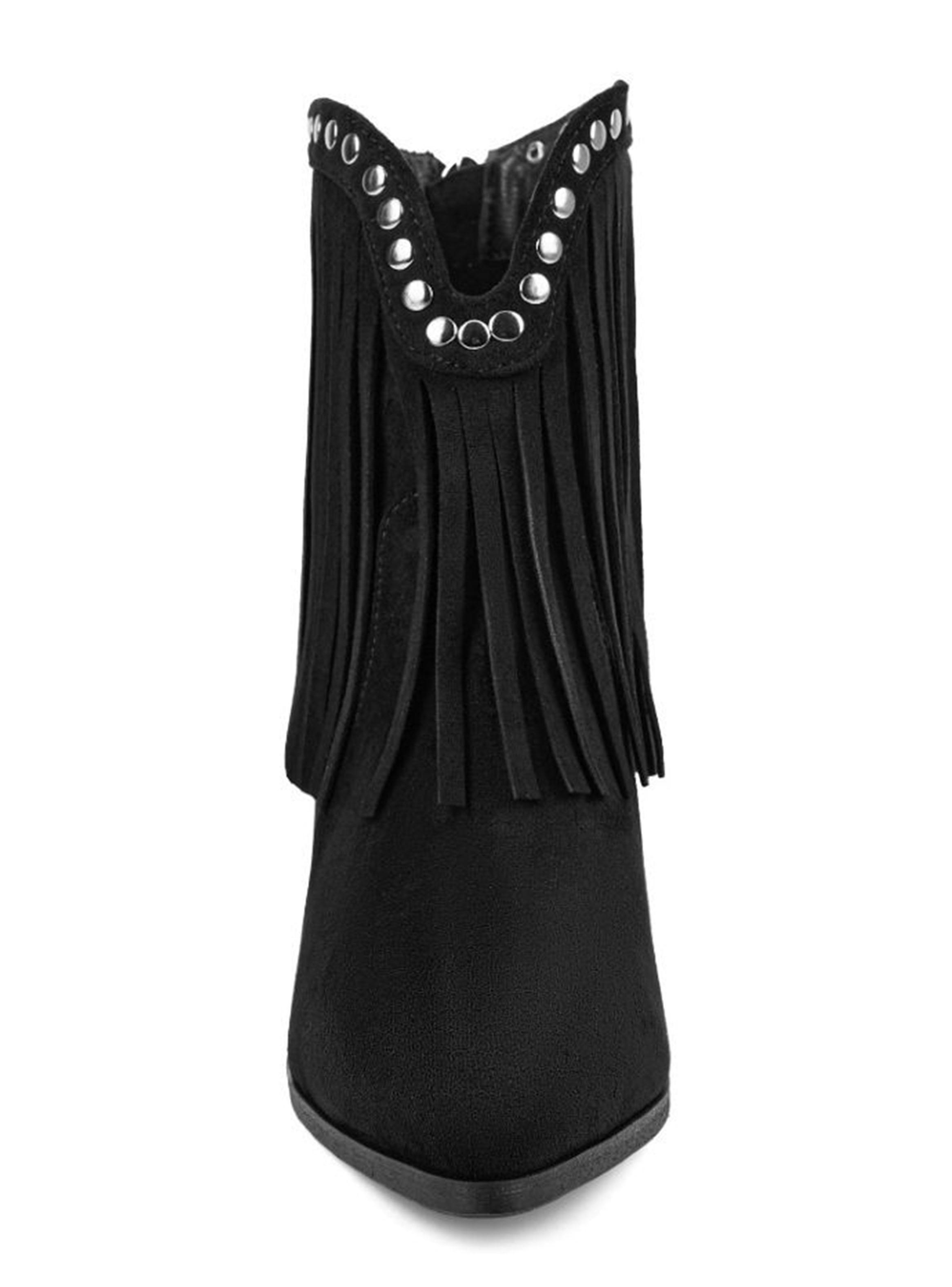 Botín con Flecos y Tachas Mujer-2