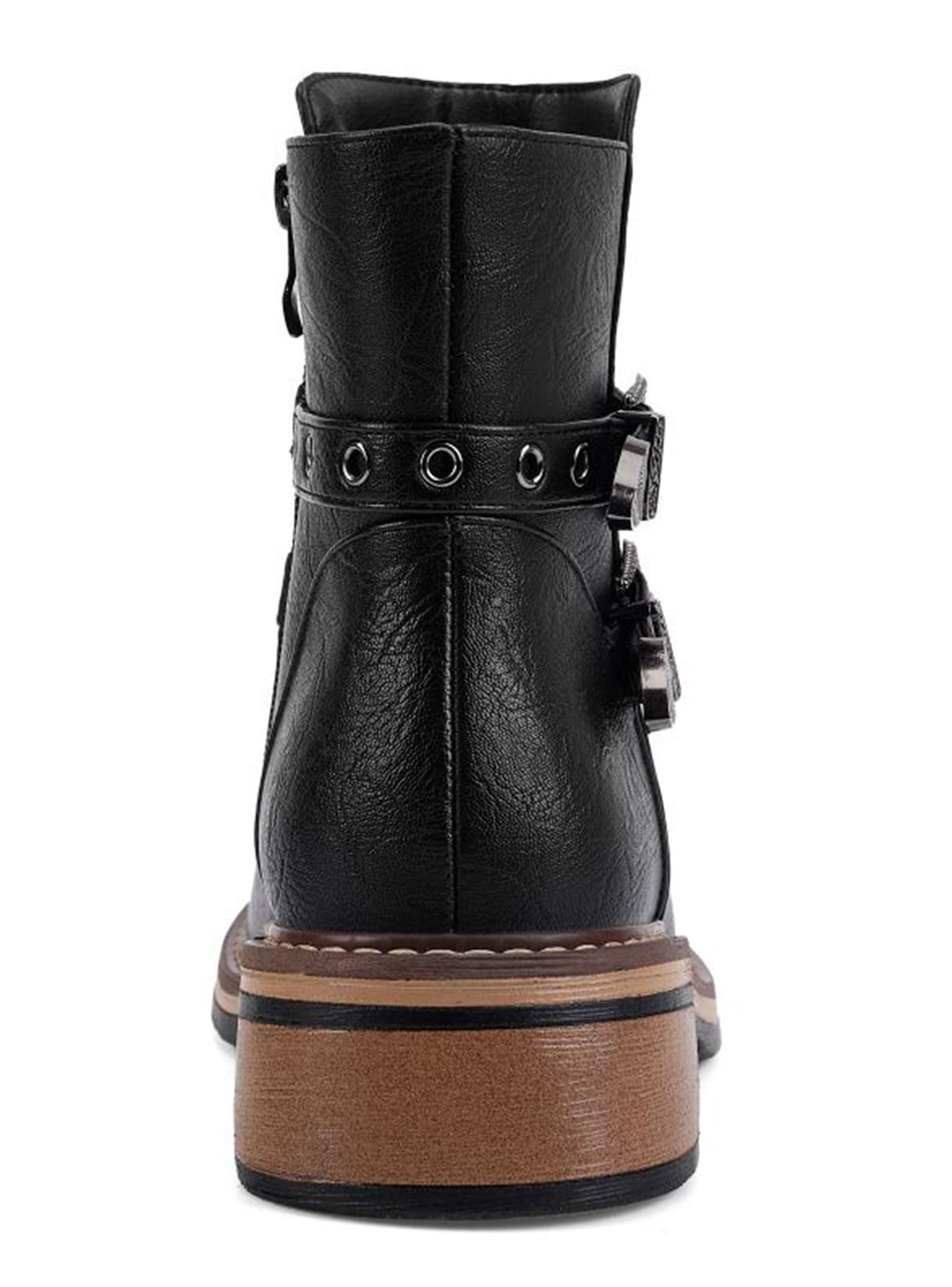 Botín Dos Hebillas en Detalle Mujer-3