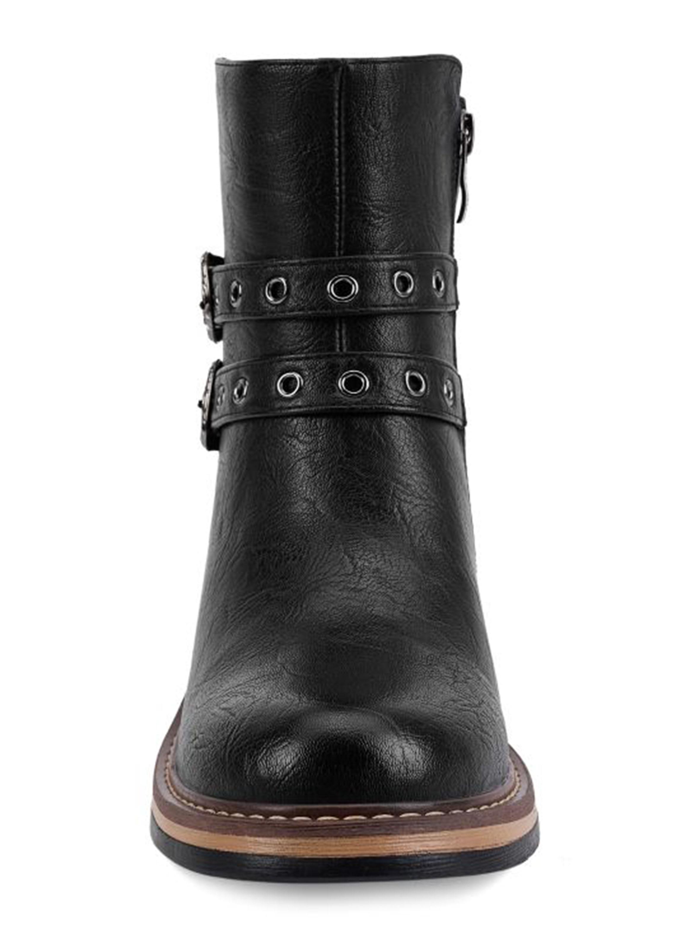 Botín Dos Hebillas en Detalle Mujer-2