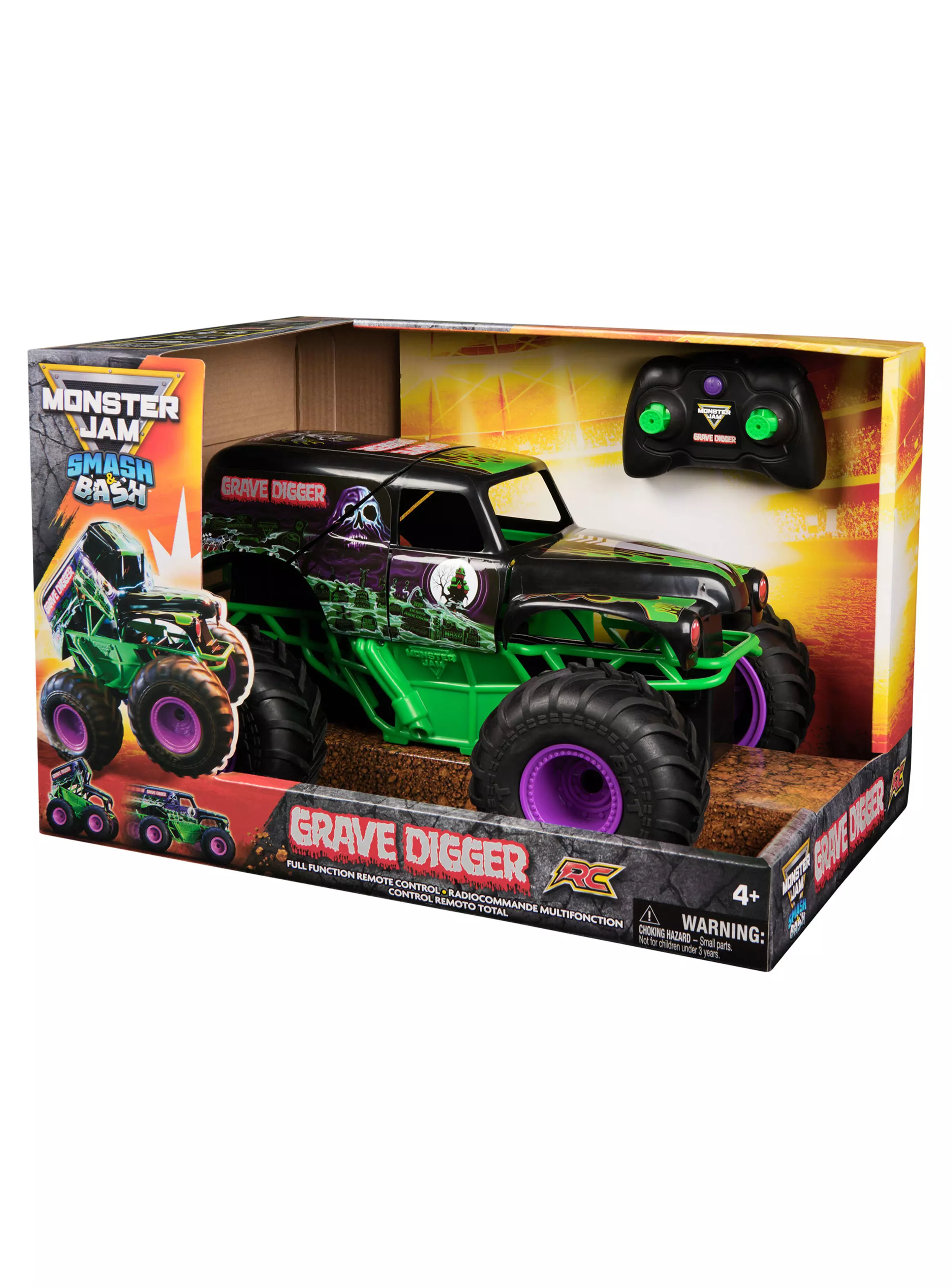 Auto a Control Remoto Monster Jam Grave Digger-2