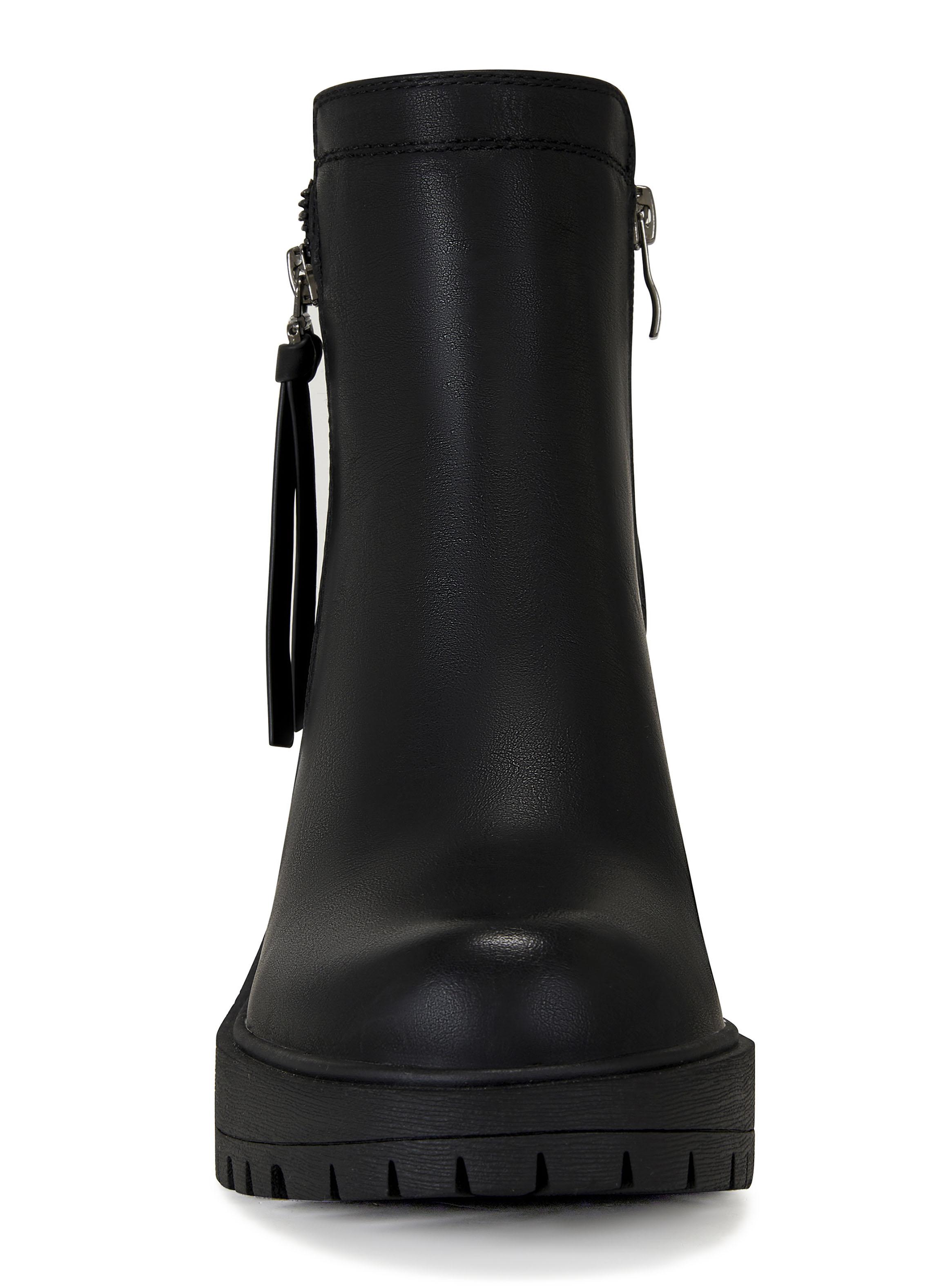 Botín Taco Alto Cuadrado Mujer-2