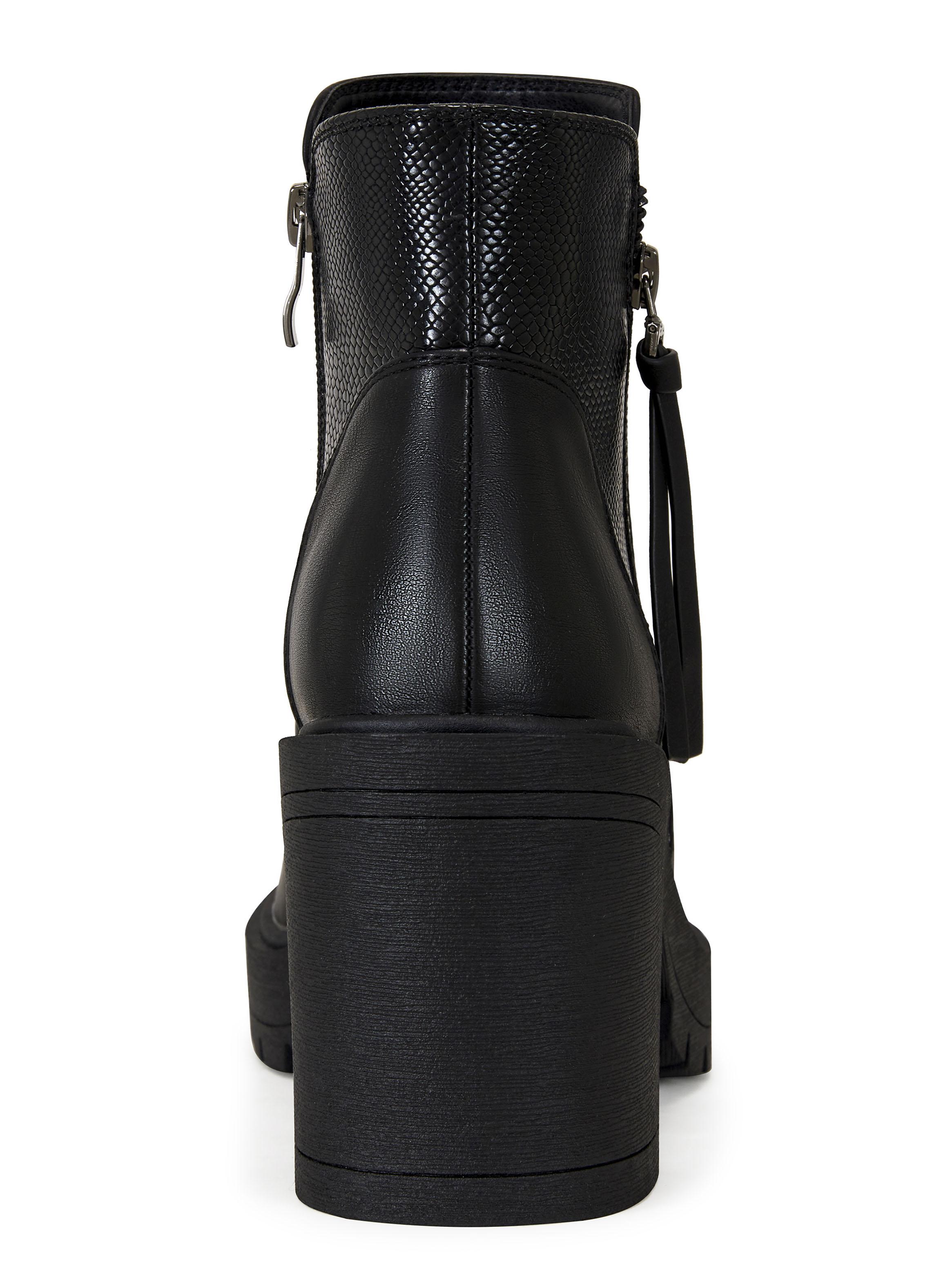 Botín Taco Alto Cuadrado Mujer-3