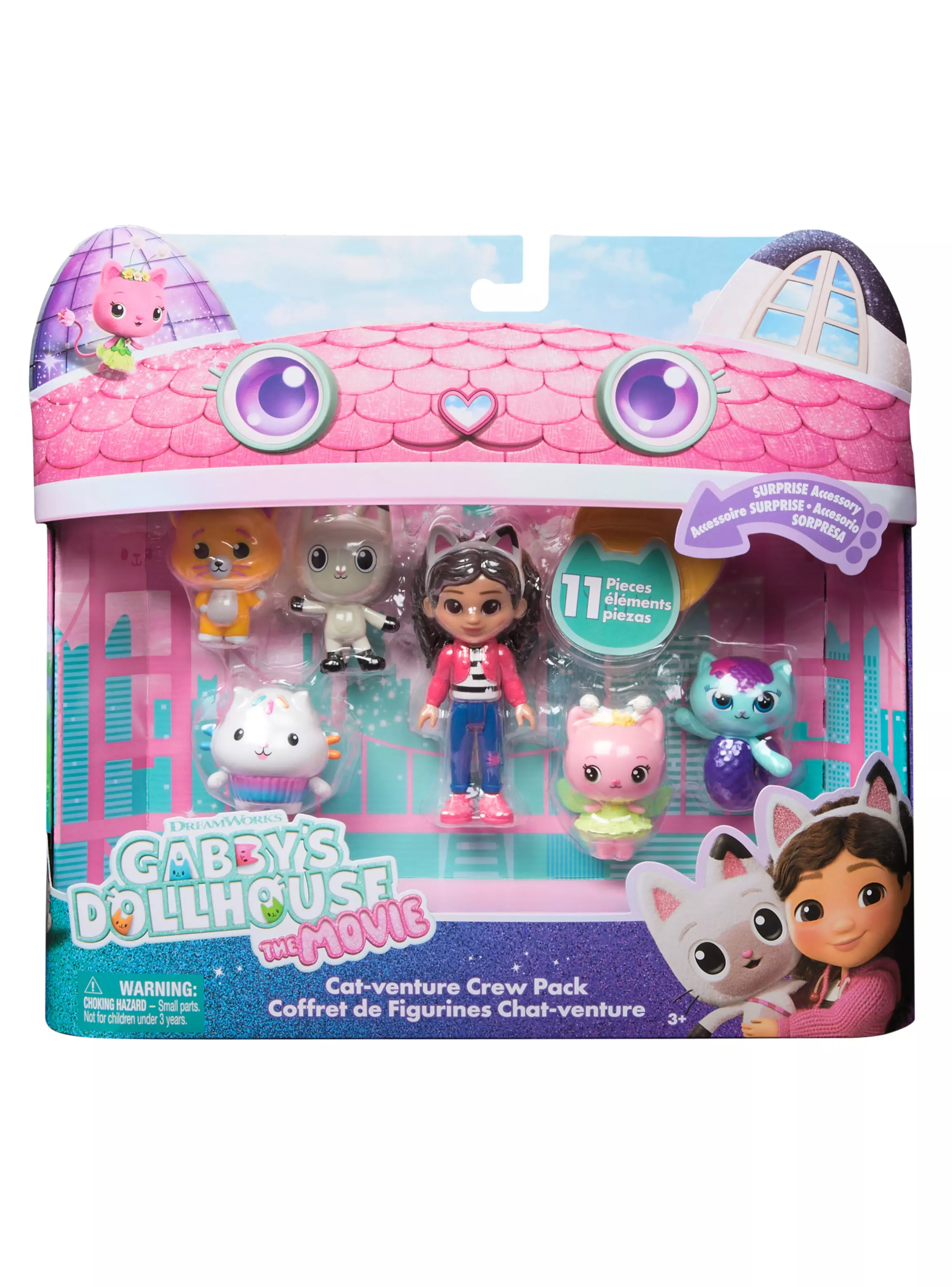 Figuras Giftset Cat-venture Crew Película Gabby's Dollhouse-0