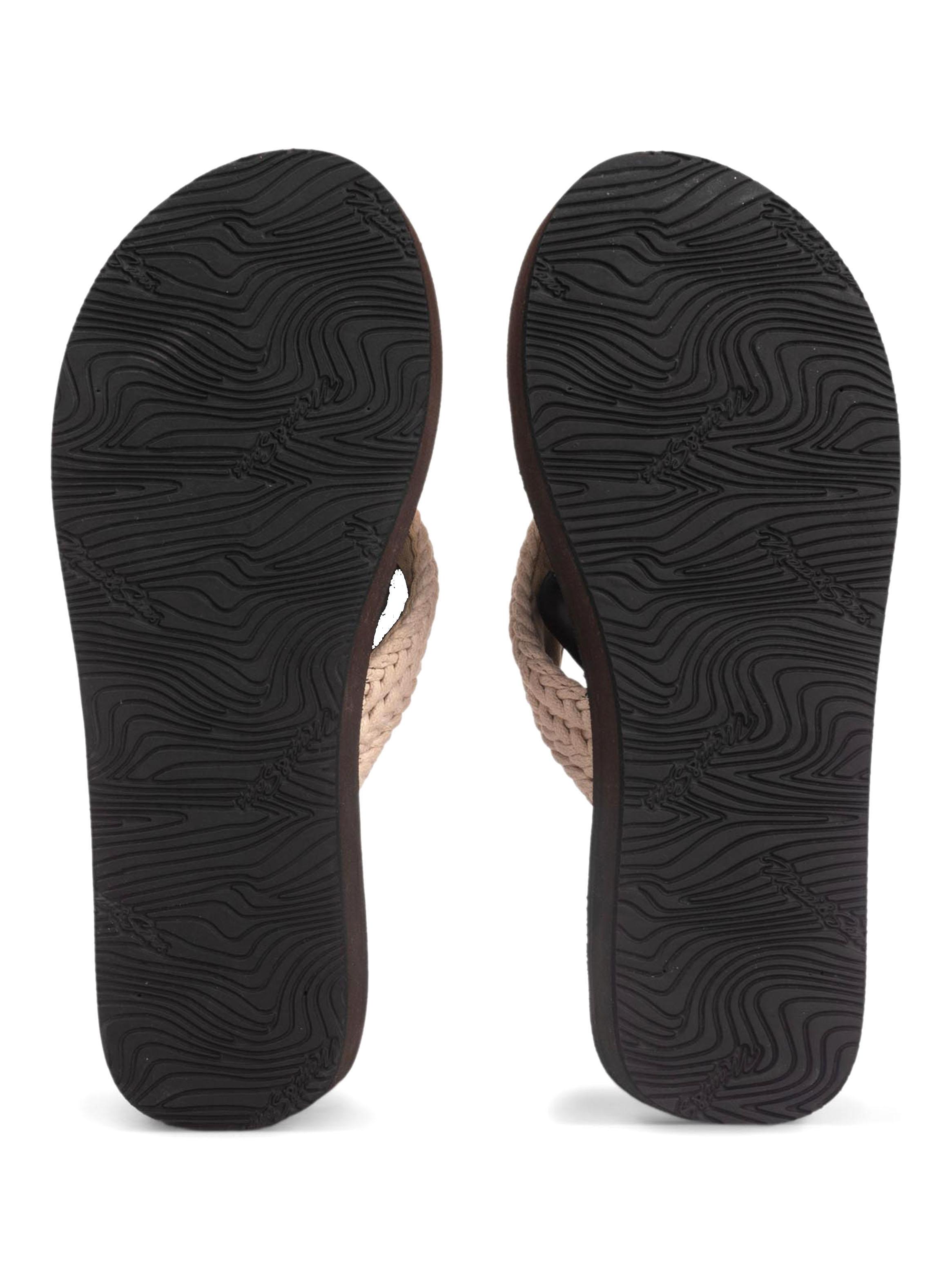 Sandalia Diseño Tejido Correa Plataforma Mujer-3